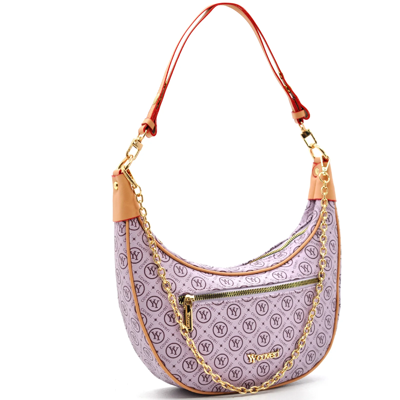 Borsa donna firmata YYcoveri mezzaluna a spalla sacco secchio a tracolla - immagine 6