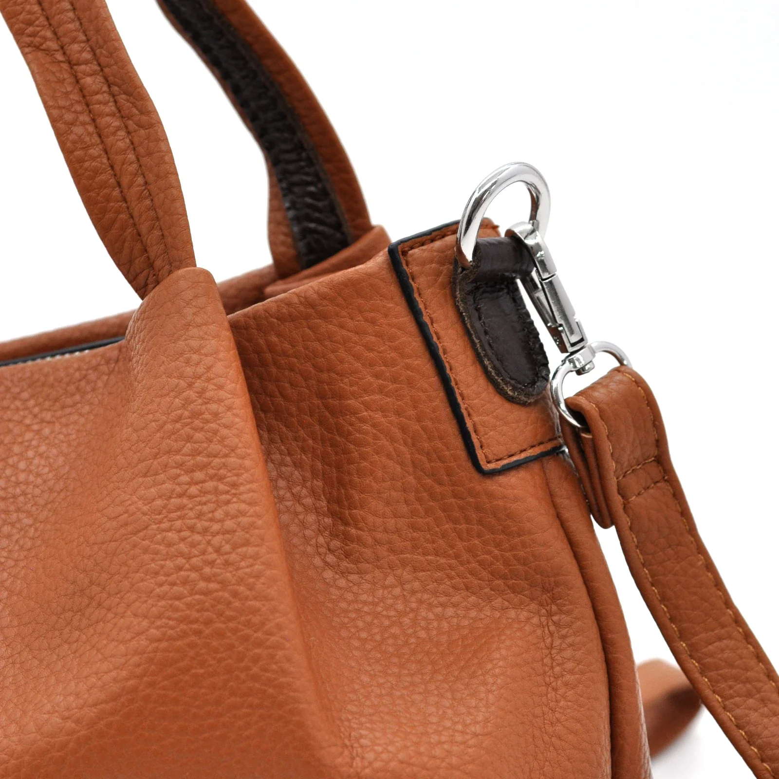DUDLIN - Borsa firmata borsetta a bauletto tracolla mano simil pelle tote piccola capiente elegante casual - immagine 5