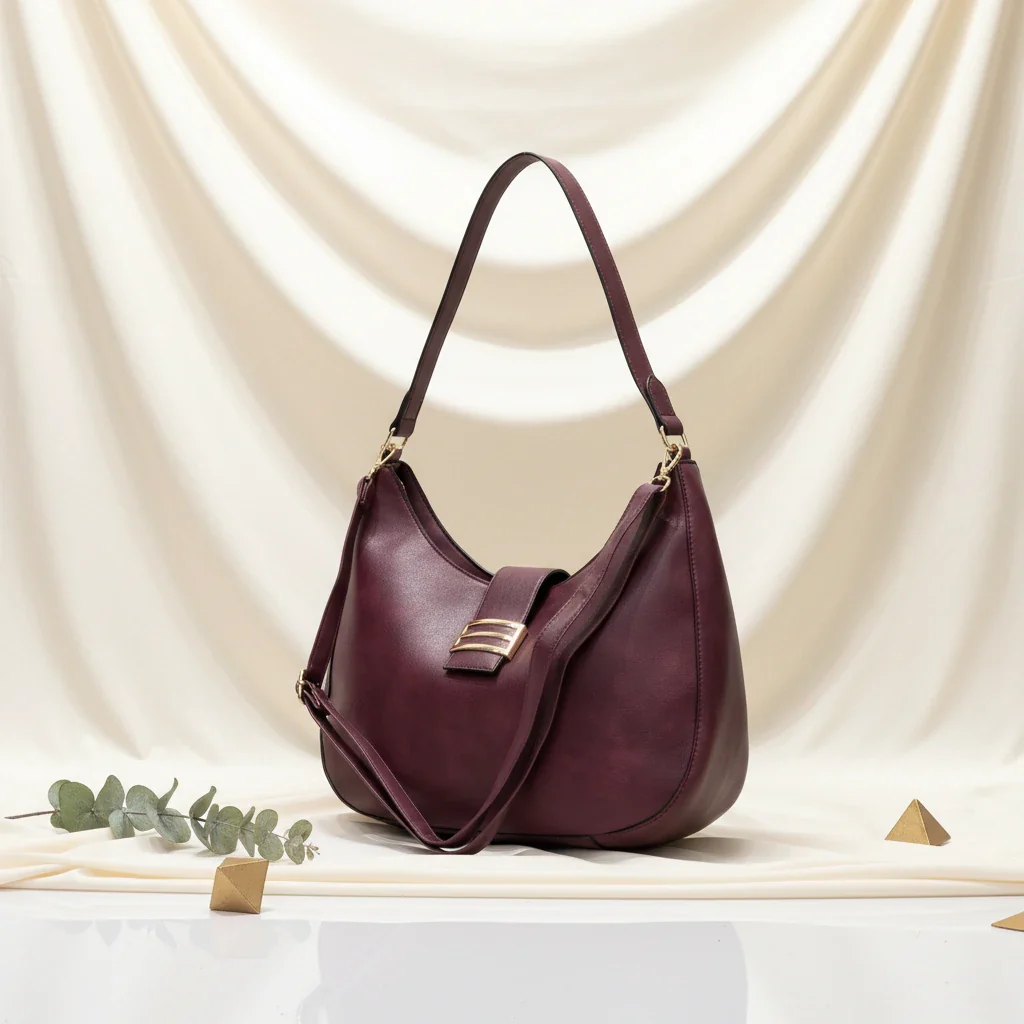 CHARRO - Borsa spalla mezzaluna + borsetta OMAGGIO simil pelle hobo capiente monomanico - immagine 9