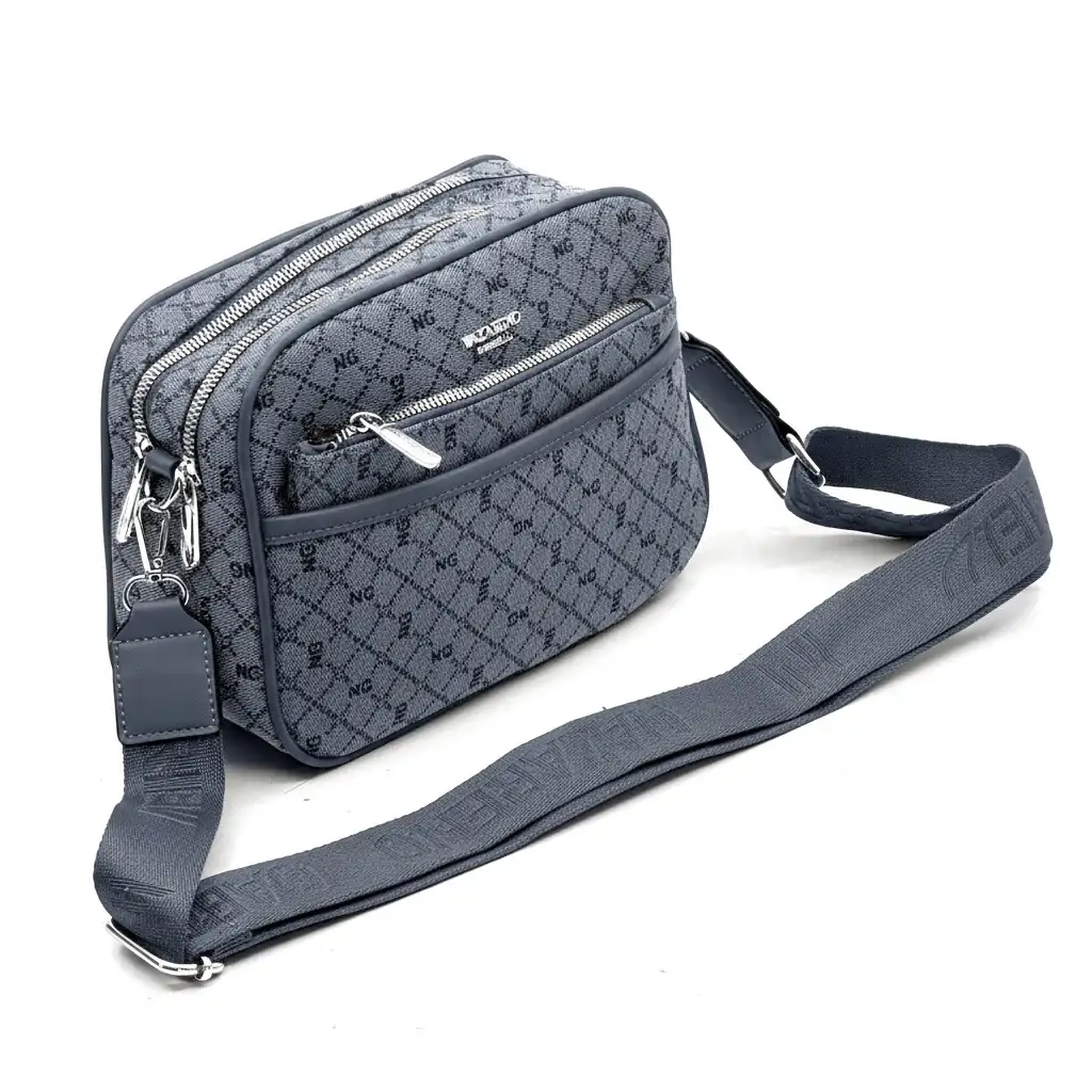 NAZARENO GABRIELLI - Borsa borsetta multitasche fantasia Monogram con Tracolla - immagine 9