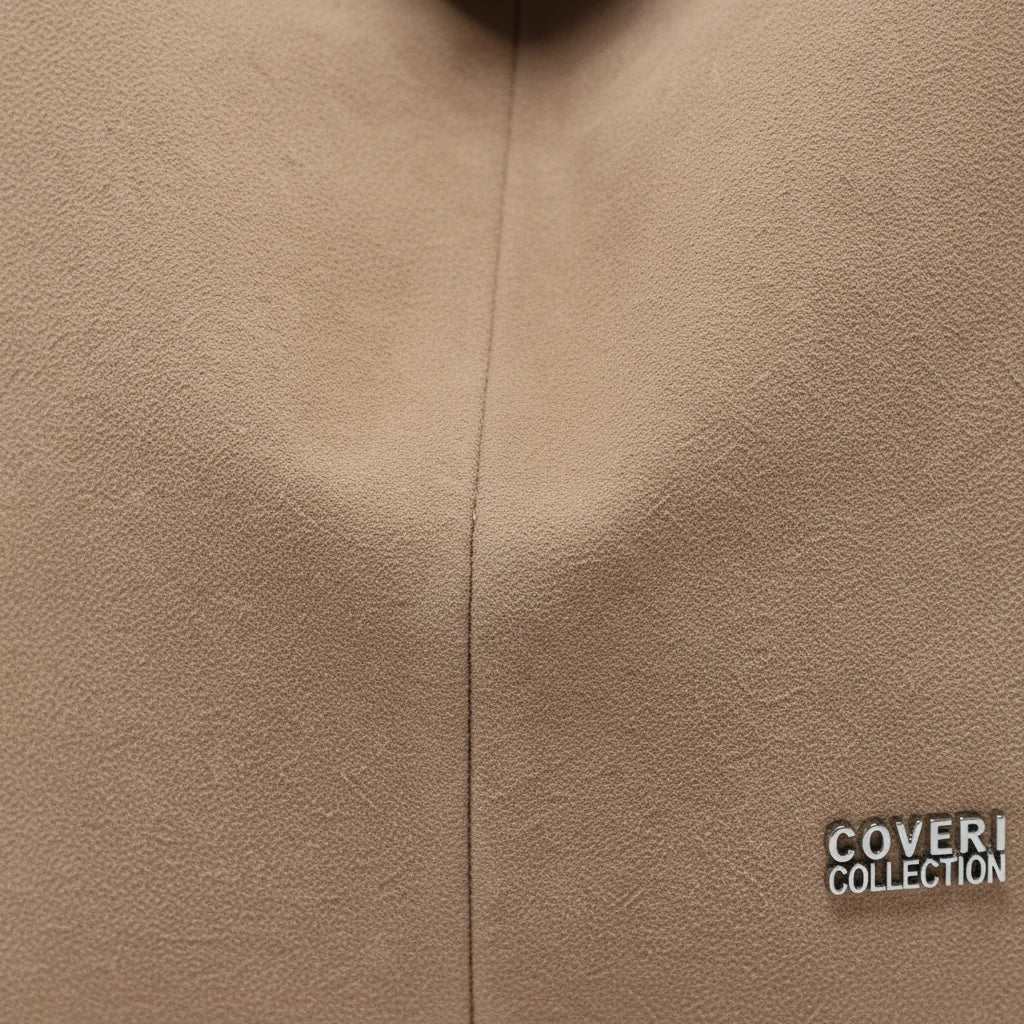 Coveri Collection - Borsa firmata a sacco spalla mono manico camoscio scamosciata secchio grande - immagine 4