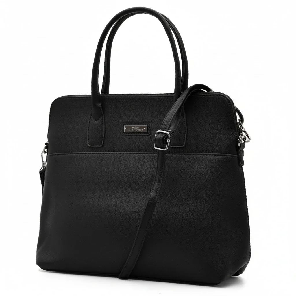 CHARRO - Borsa shopping a spalla grande tracolla casual simil pelle venata ufficio - immagine 9