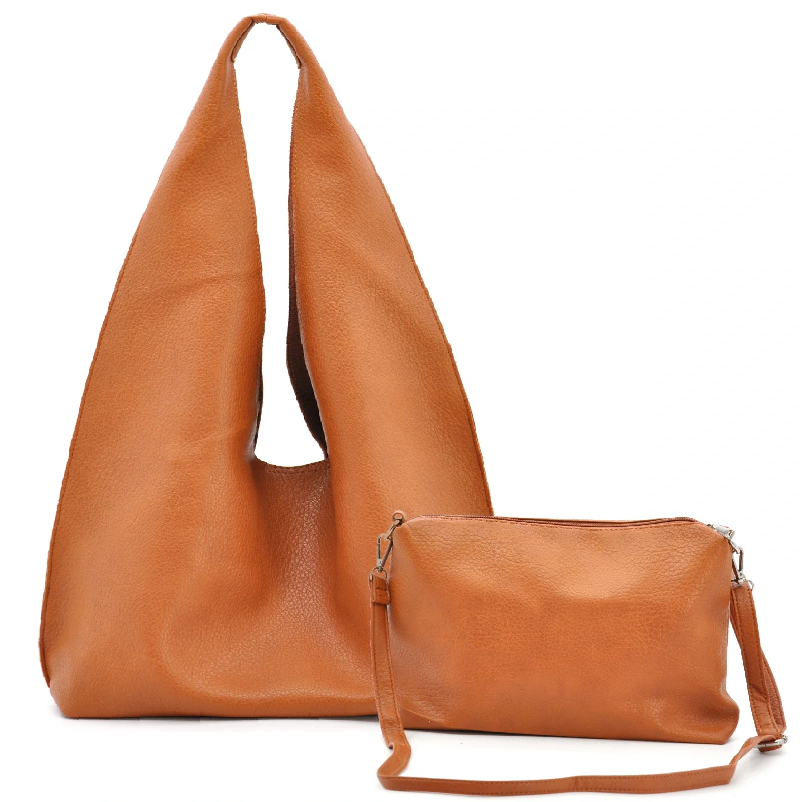 2in1 Borsa + borsetta omaggio GYOIAMEA firmata a sacco hobo secchio capiente a spalla tracolla grande - immagine 2