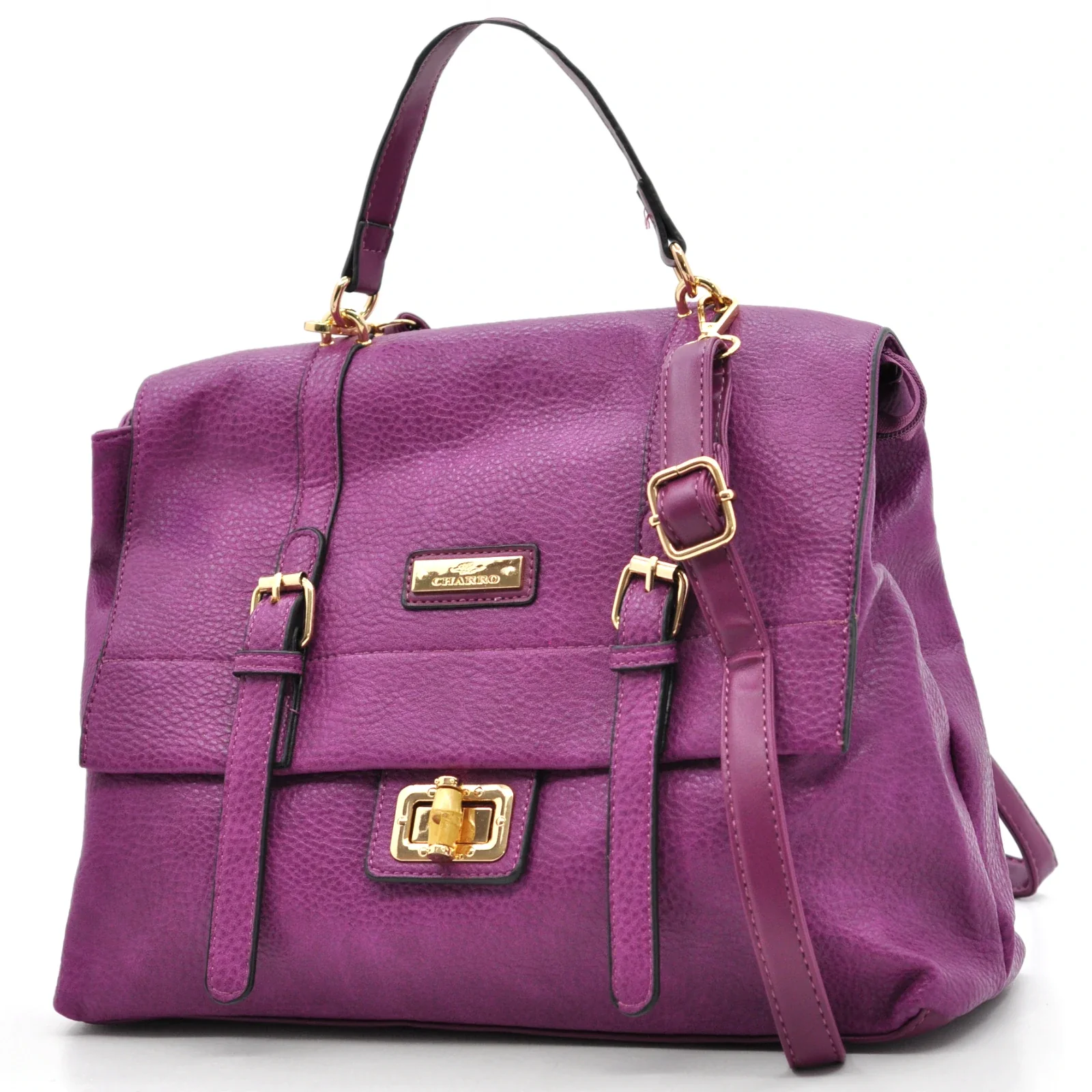 Borsa a Bauletto firmato CHARRO Colletion donna borsa a tracolla cinghie vintage - immagine 3