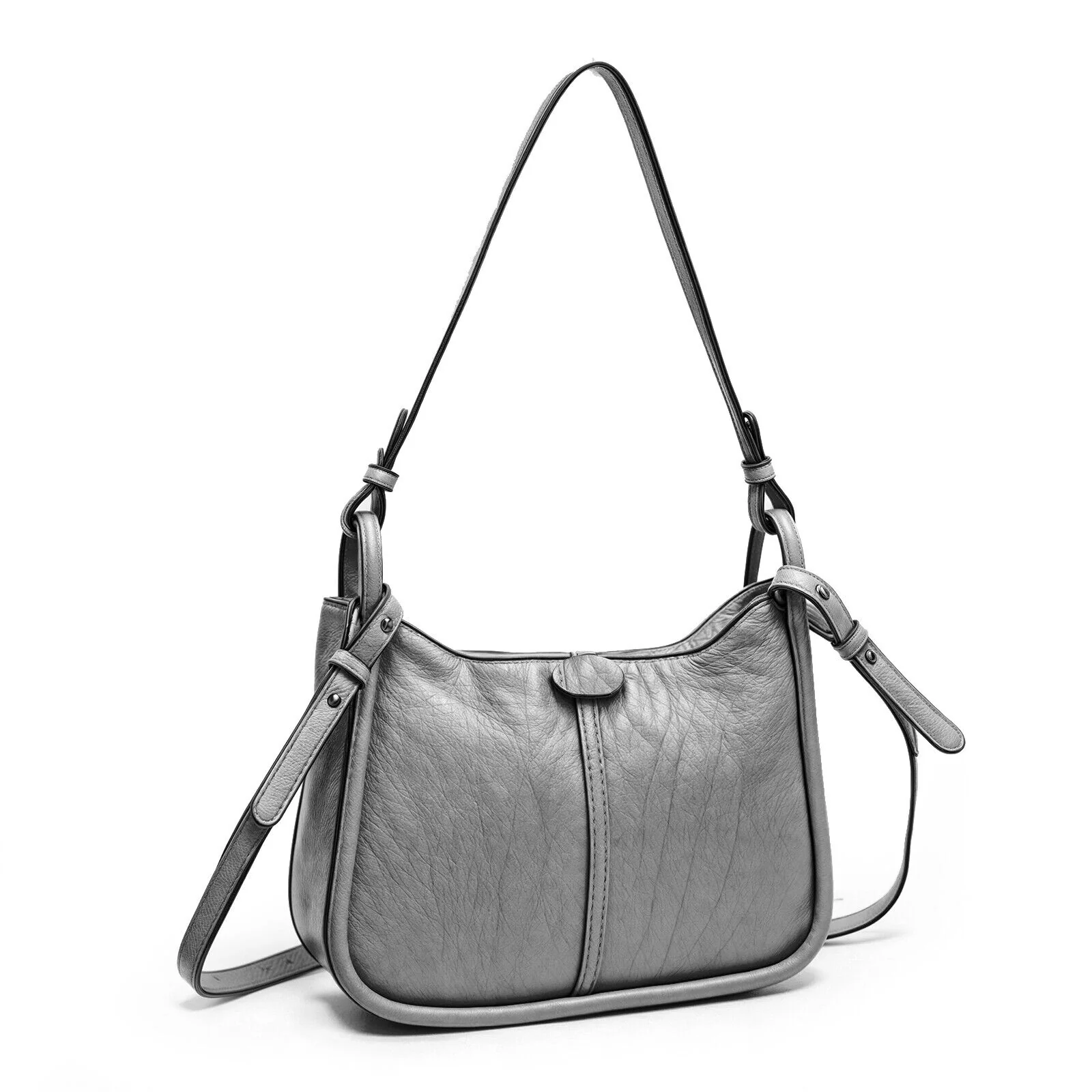 Borsa sacco hobo Charro eco pelle firmata originale morbida rigida buona grande - immagine 8