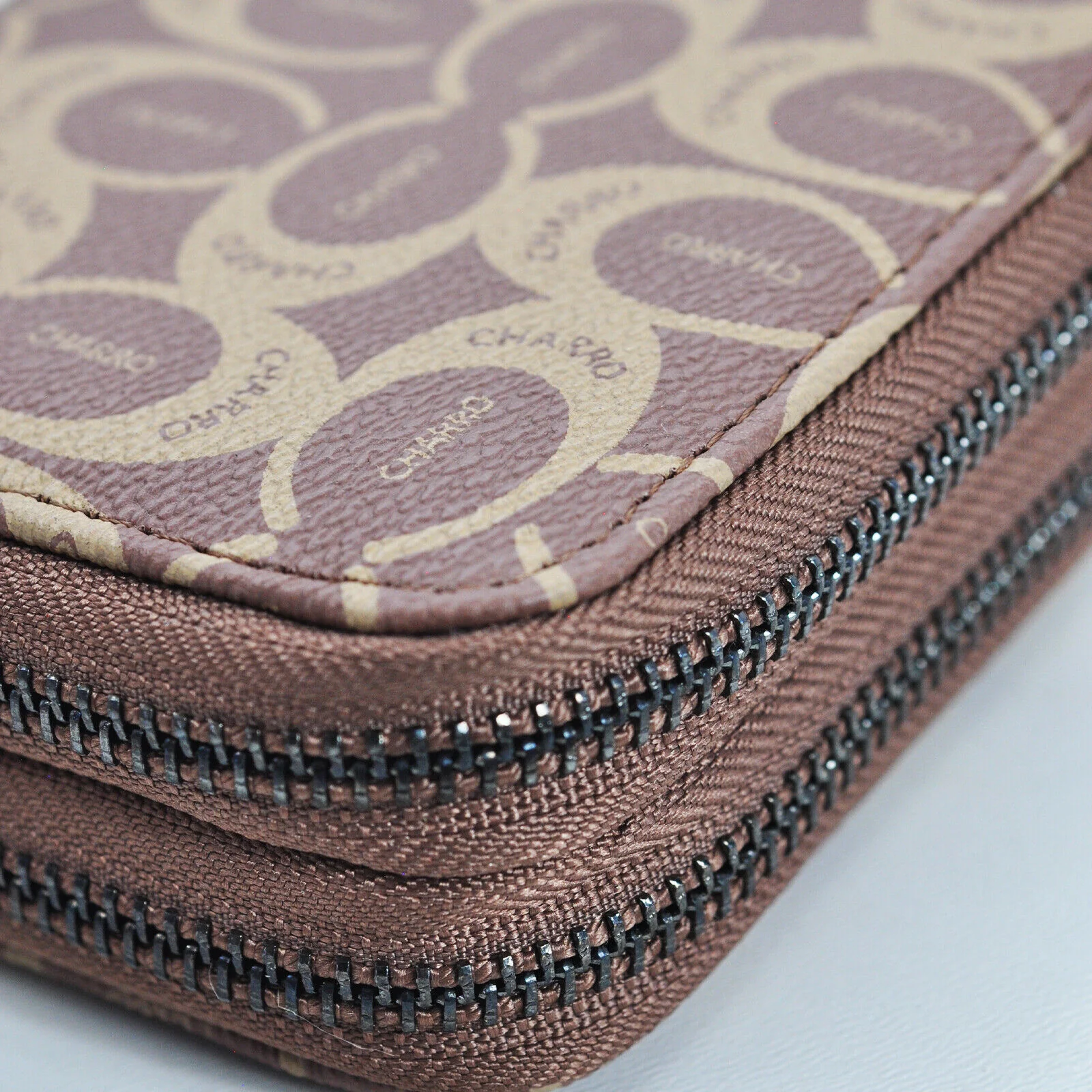 Portafoglio Donna CHARRO Grande Pelle Cerniera trifold Portamonete fantasia MODA - immagine 5