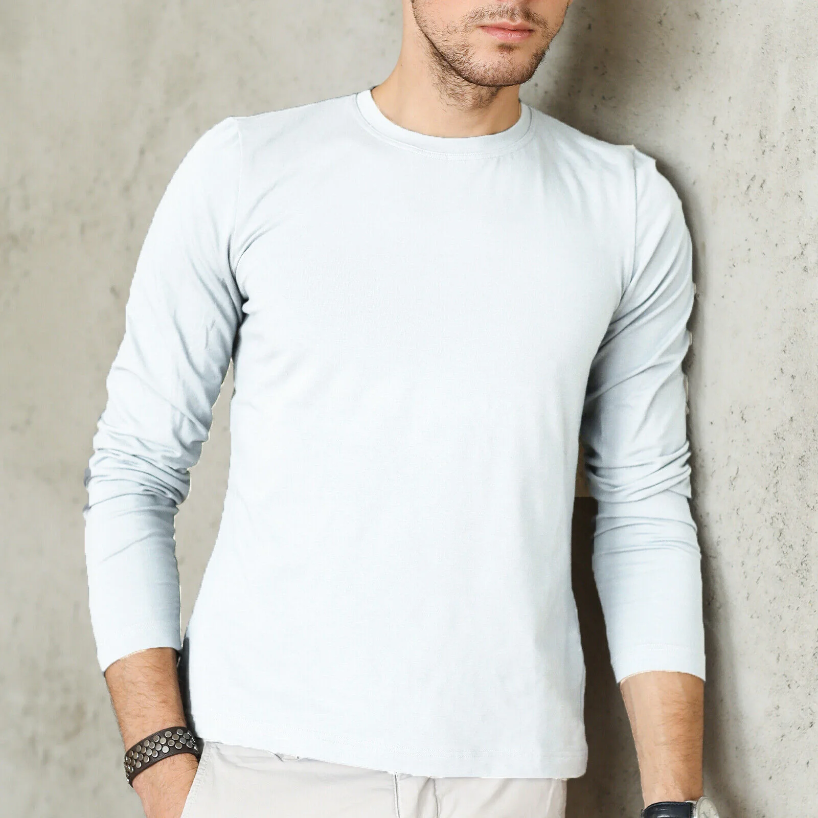 B. PERLA Set 5 Maglia Intima Uomo lana 100% LANA Manica Lunga Maglietta Termica - immagine 9