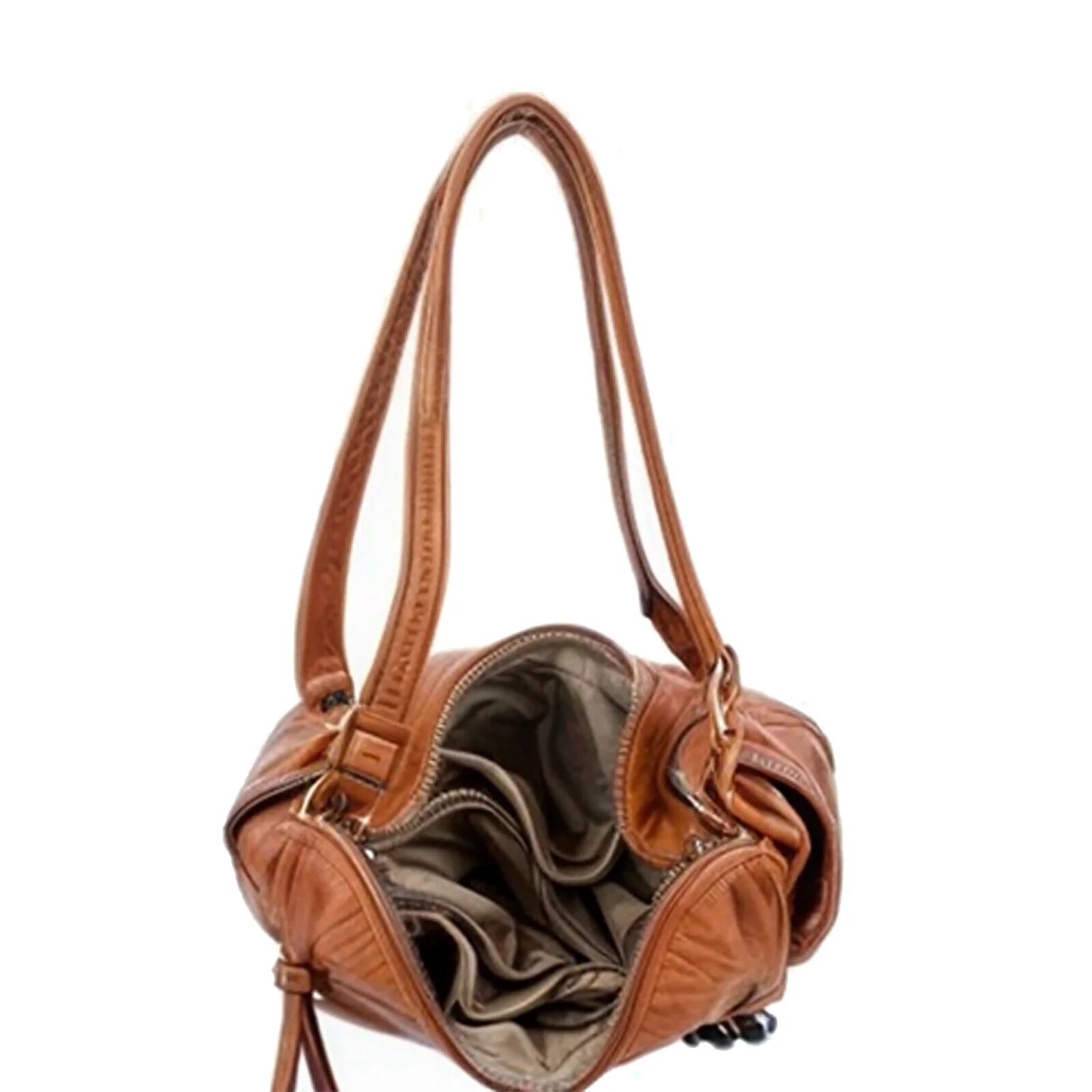 Borsa firmata Sweet Years 5 multi tasche capiente donna zip tracolla fantasia - immagine 3