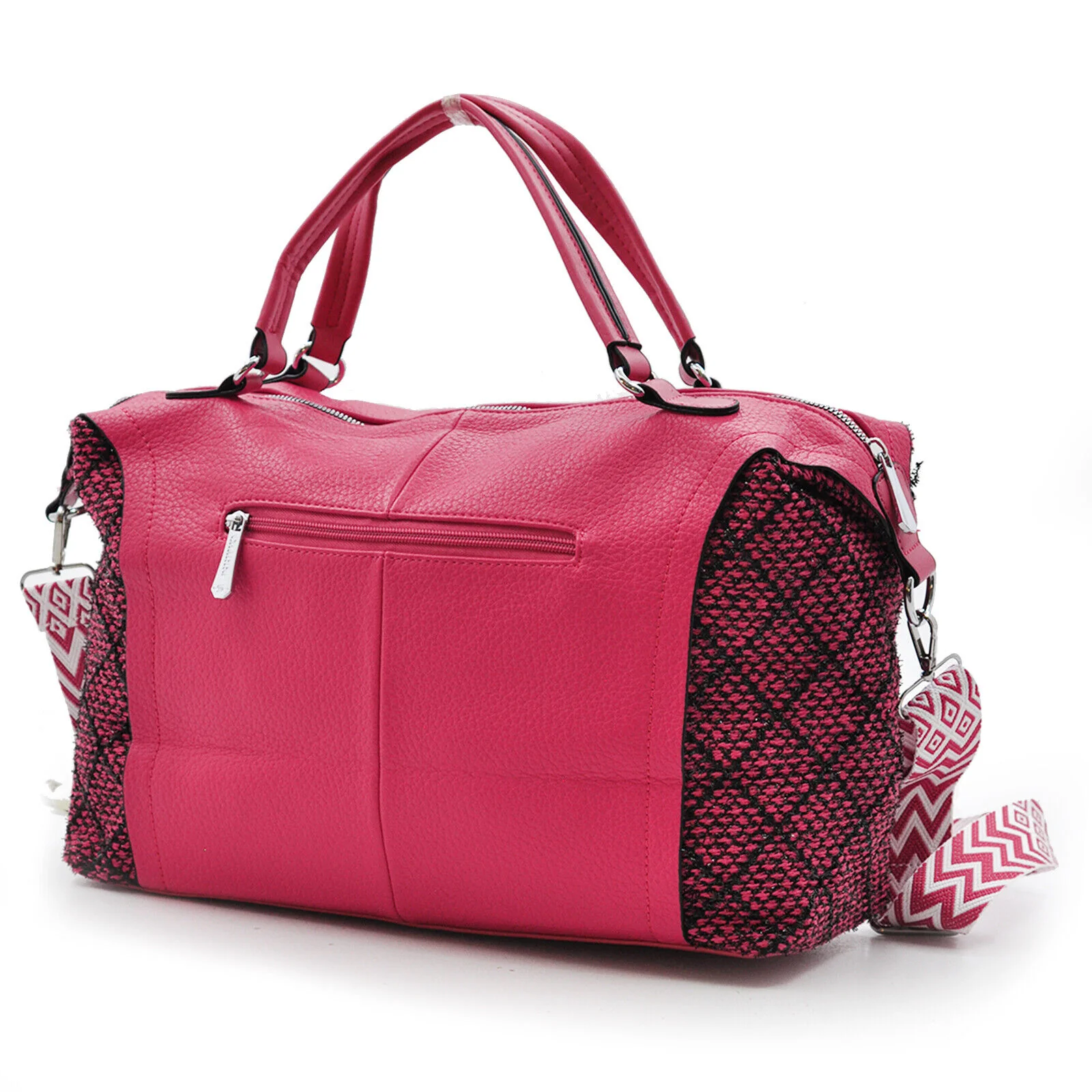 Borsa firmata CHARRO donna bauletto ricamata multicolore pelle pizzo morbida - immagine 6