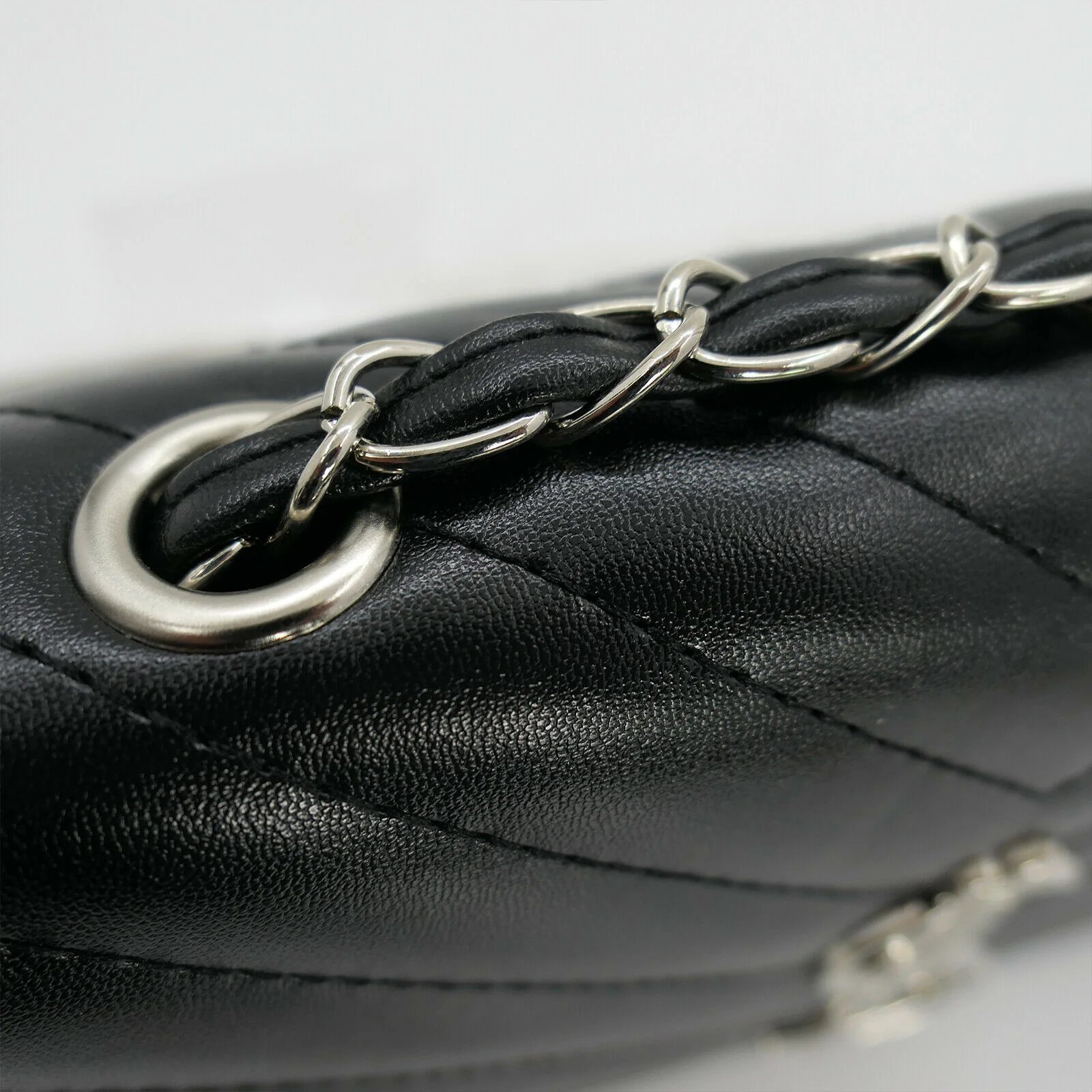 Borsa Dollaro borsetta pelle donna tracolla a catena trapuntata ragazza rigida - immagine 9