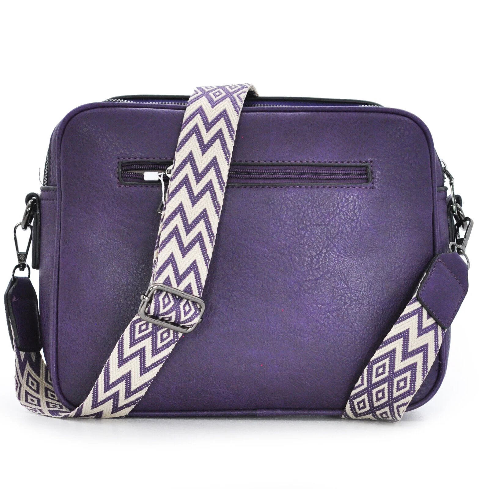 Borsa firmata Gyoiamea donna tracolla fantasia cinghia colorata capiente tasche - immagine 9