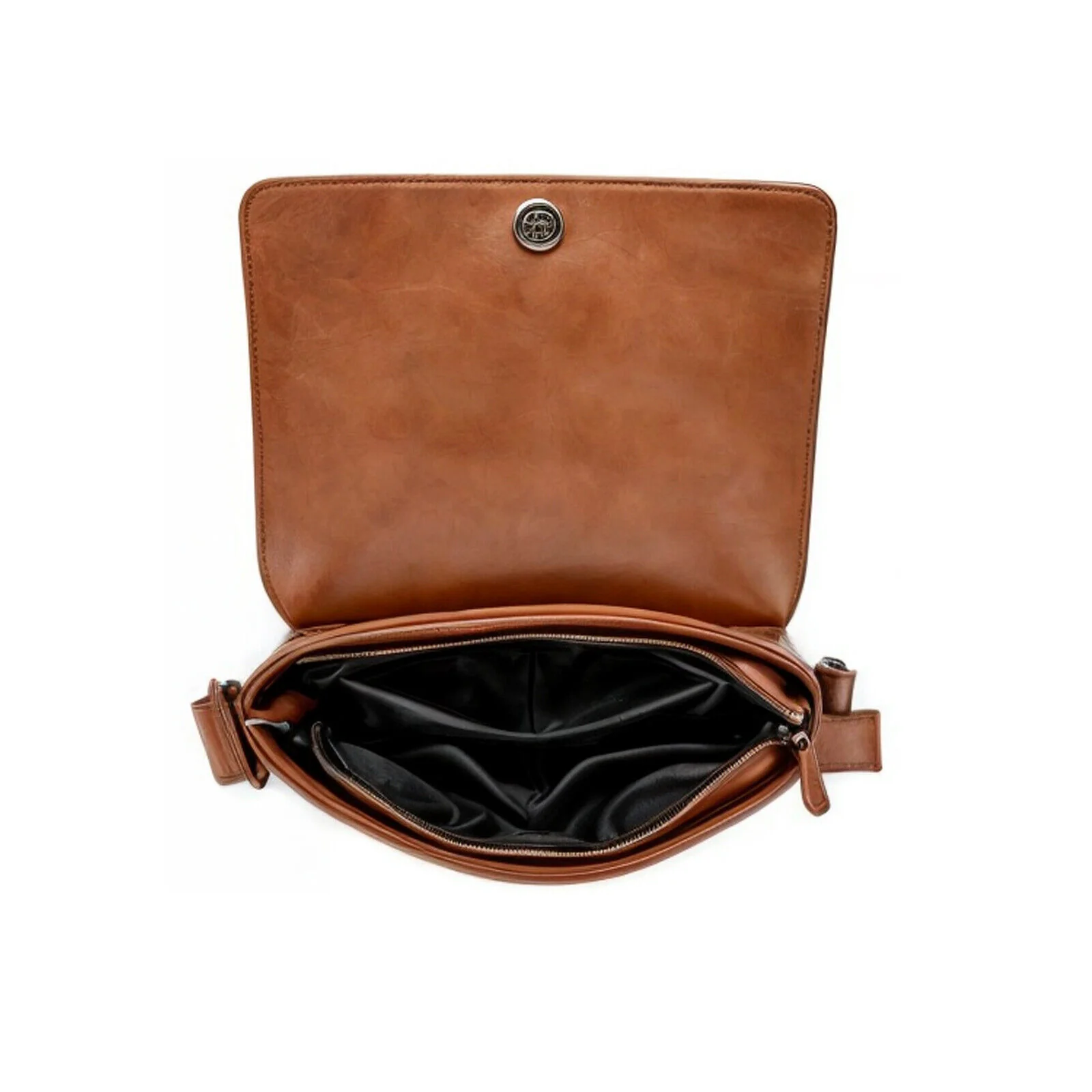 Borsello nuovo Uomo COVERI Borsa a Tracolla in Pelle Grande elegante moda Lavoro - immagine 3