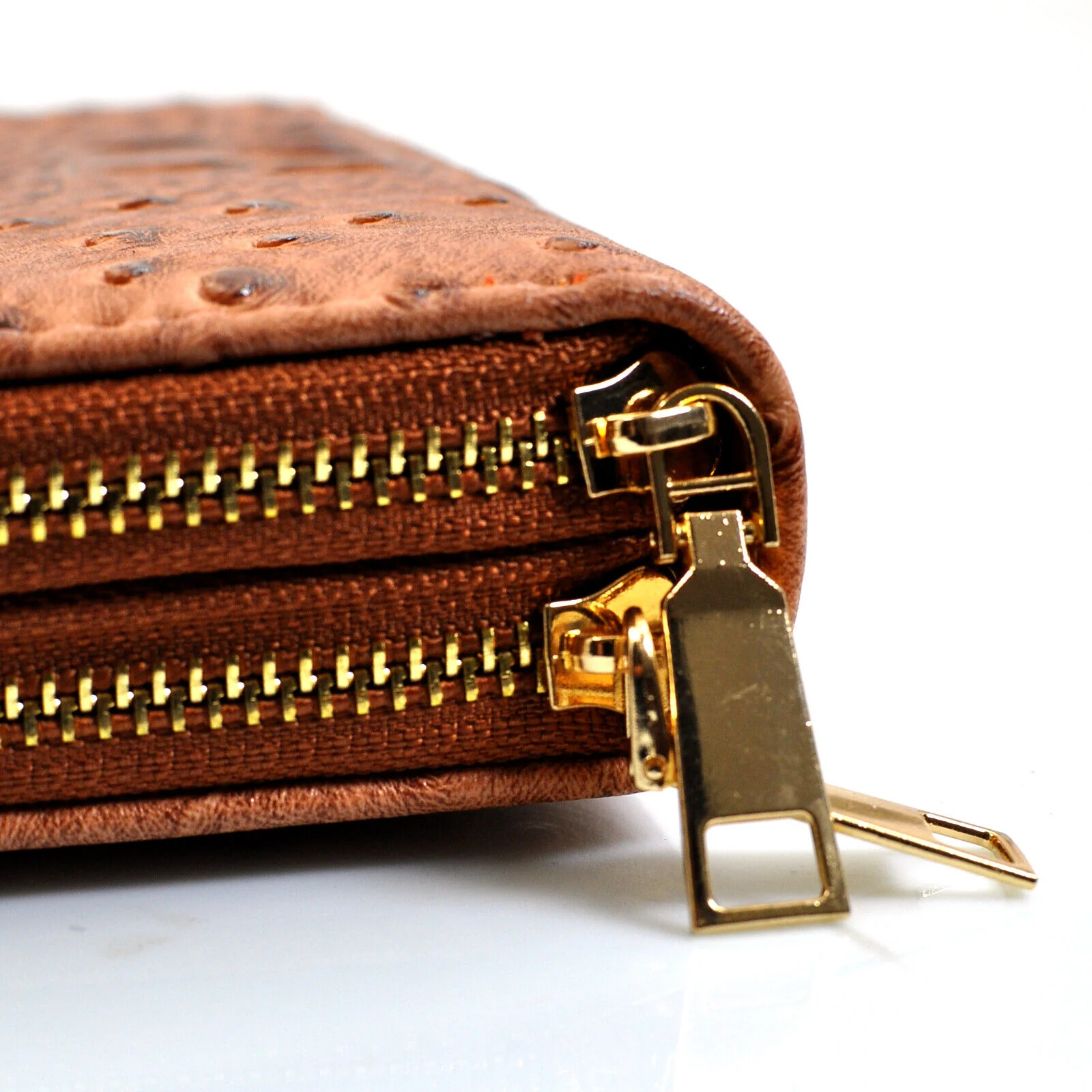 Portafoglio donna pelle coccodrillo squame tasche alligatore moda carte cerniera - immagine 7
