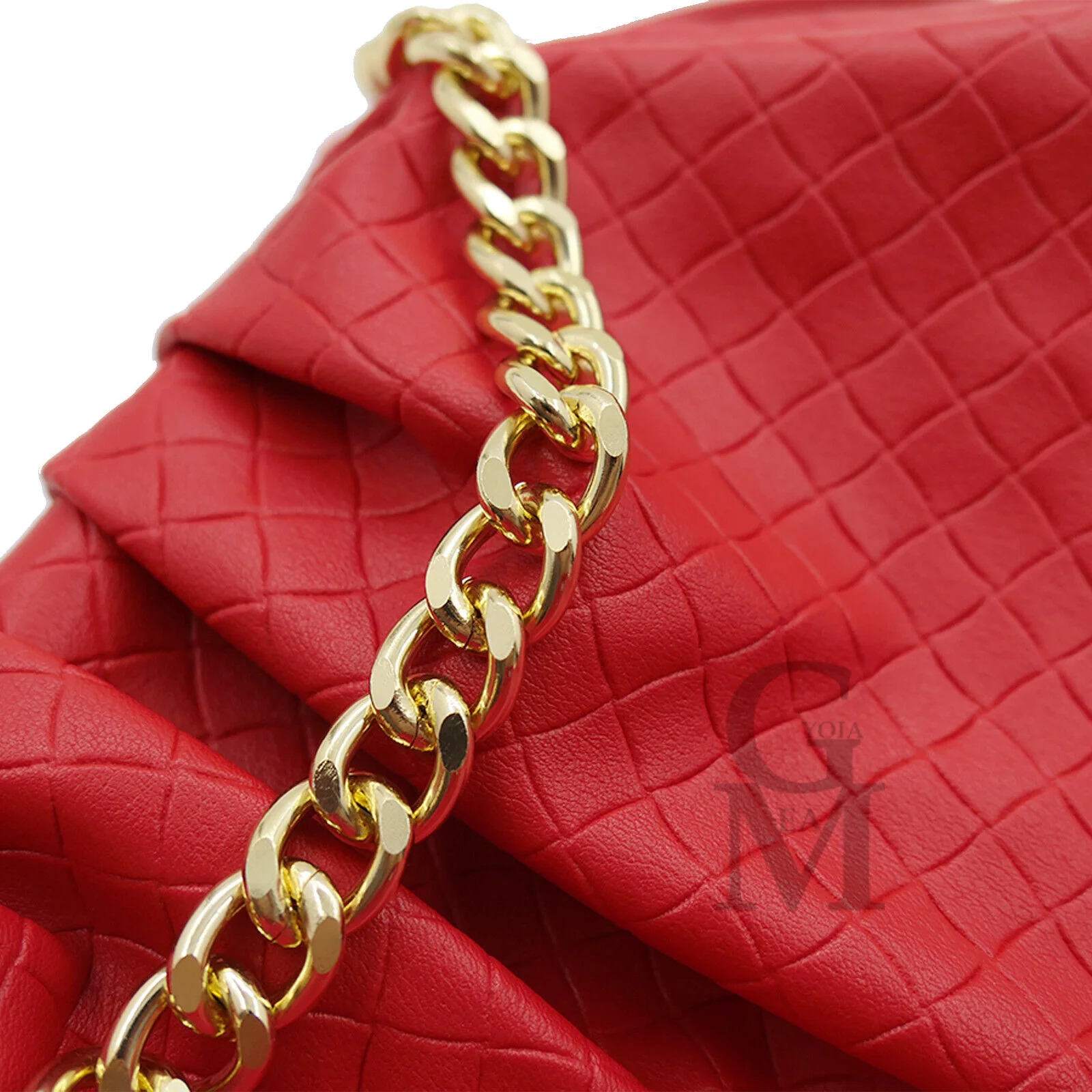 GM borsa nuvola pouch piccola donna elegante casual tracolla catena pelle zip - immagine 3