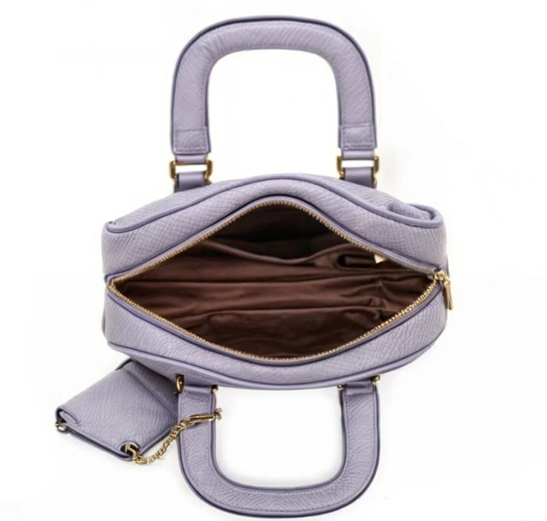 Borsa firmata ENRICO COVERI borsetta piccola + pochette elegante nuova tracolla - immagine 3
