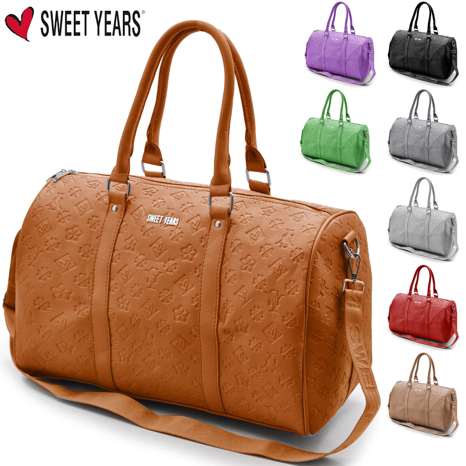 BORSA uomo donna sweet years VIAGGIO LAVORO TRACOLLA PELLE trapuntata moda nuova - immagine 2