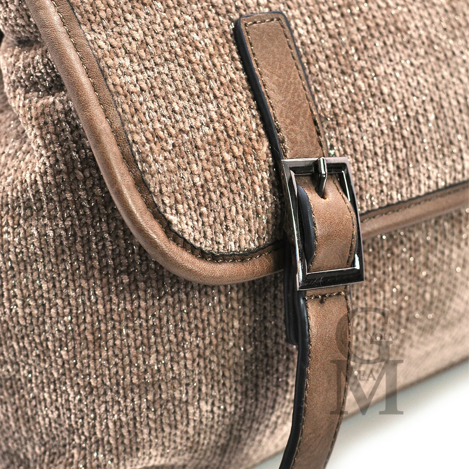 Borsa donna originale GYOIAMEA lana velluto pelle vintage particolare novità - immagine 6