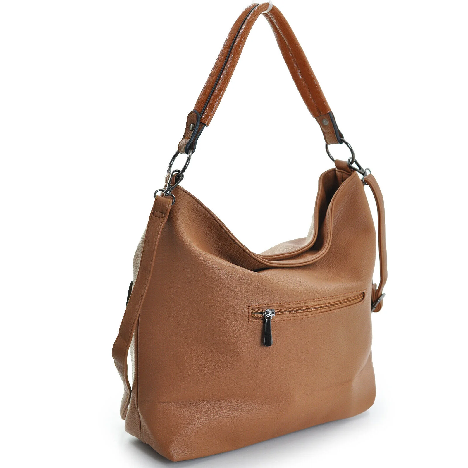 CHARRO borsa firmata originale donna sacco hobo pelle grande cerniera zip tasche - immagine 5