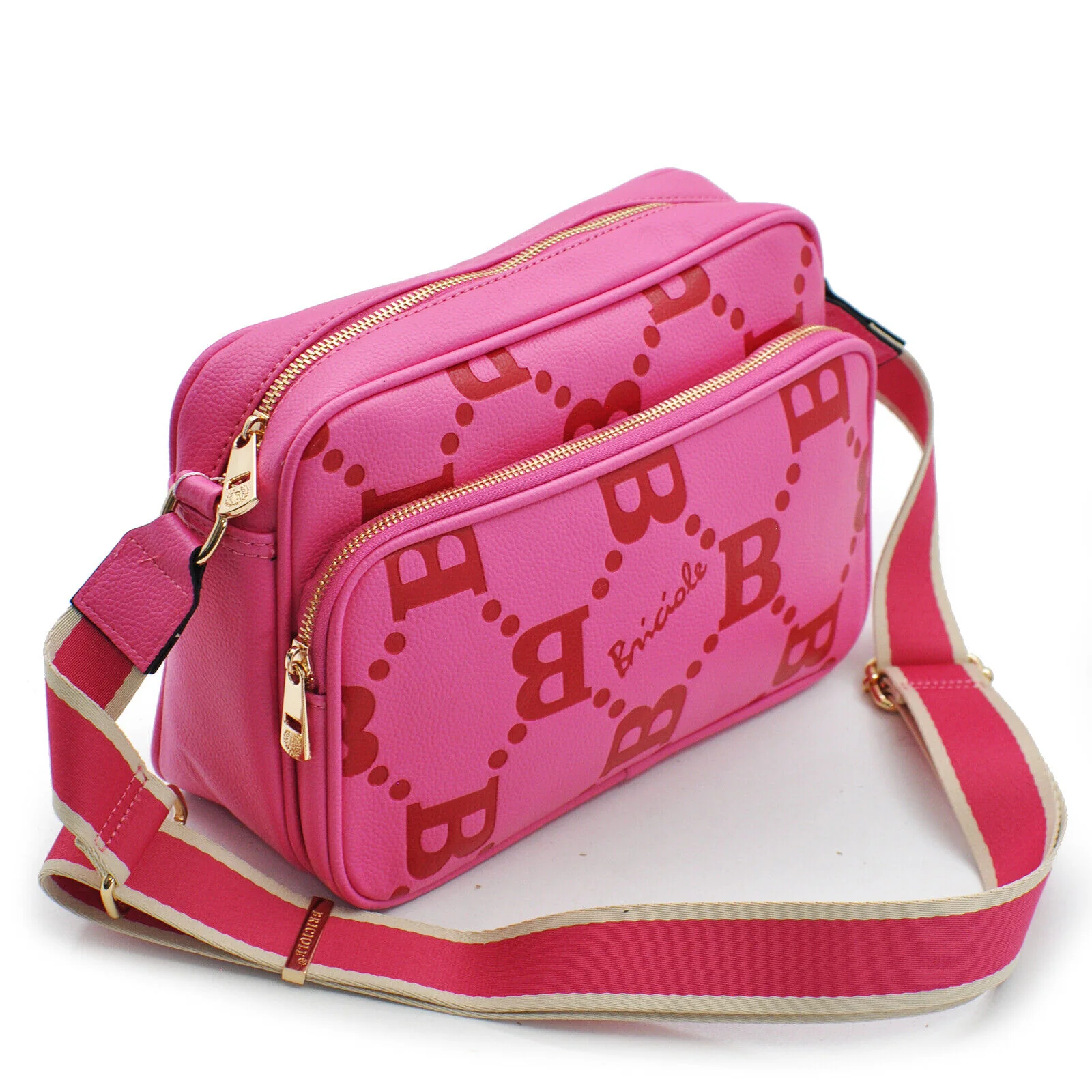 Borsa nuova originale Briciole tasche capiente donna tracolla fantasia logo moda - immagine 4