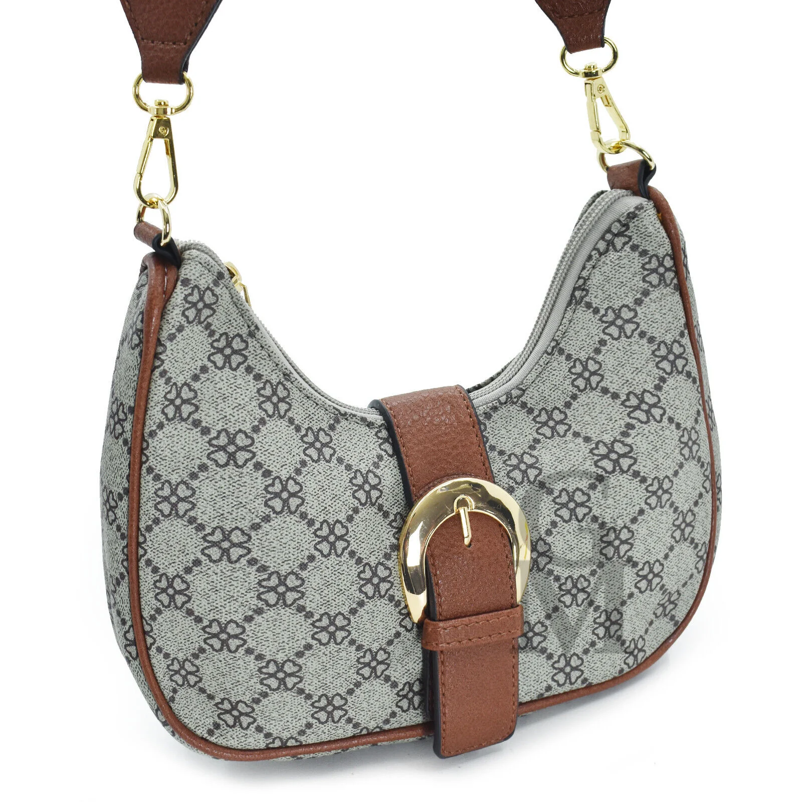 Borsa borsetta piccola donna floreale pelle fantasia fiori vintage cinghia small - immagine 5