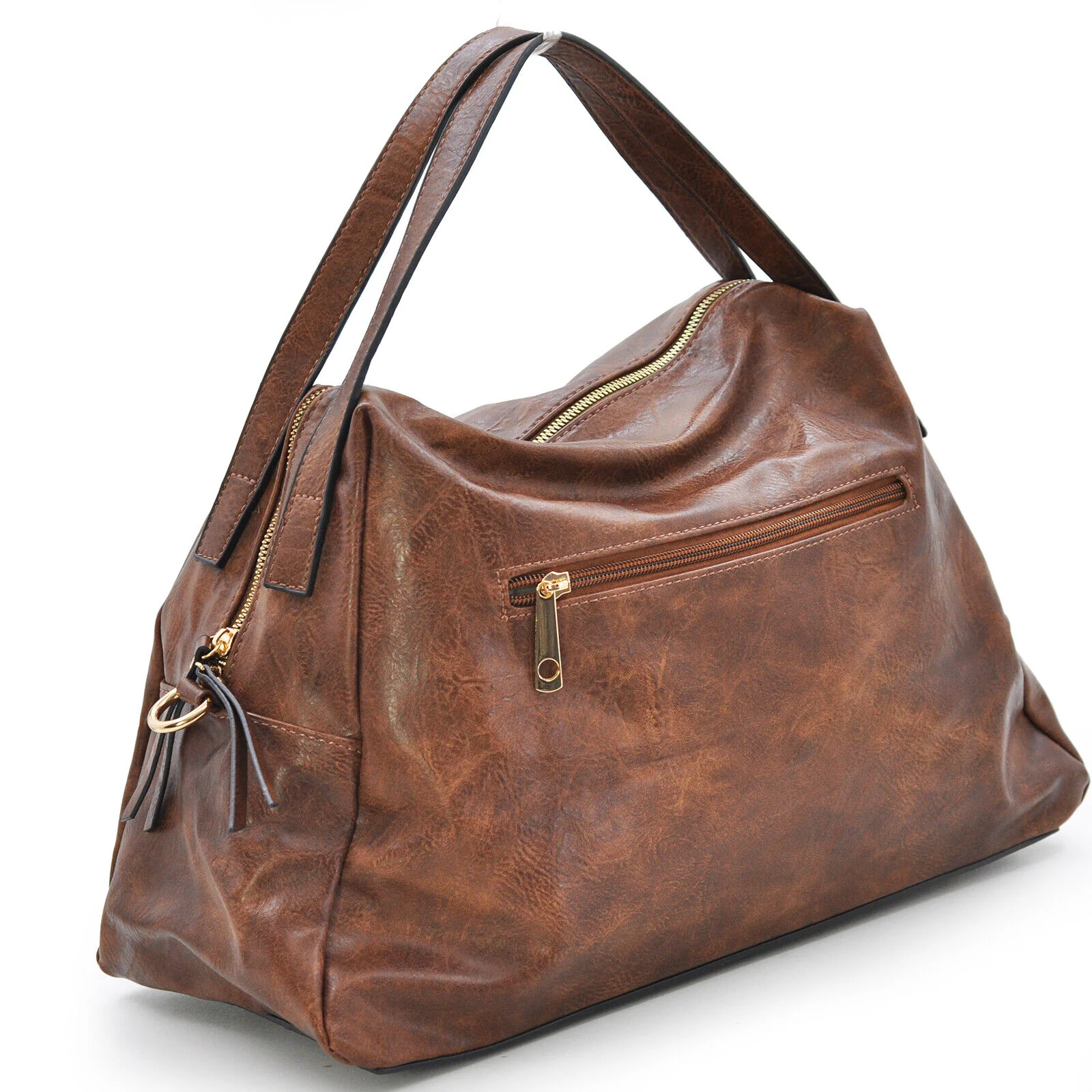 Borsa donna gyoiamea pellevegan baule venata bauletto capiente morbida ufficio nuovo - immagine 7