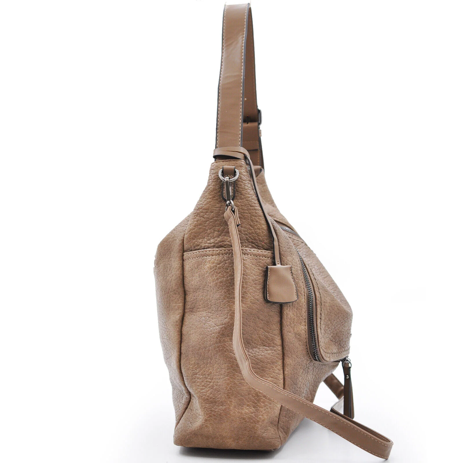 Borsa YY Coveri donna lucida mono manico hobo elegante sacco shopping zip grande - immagine 7