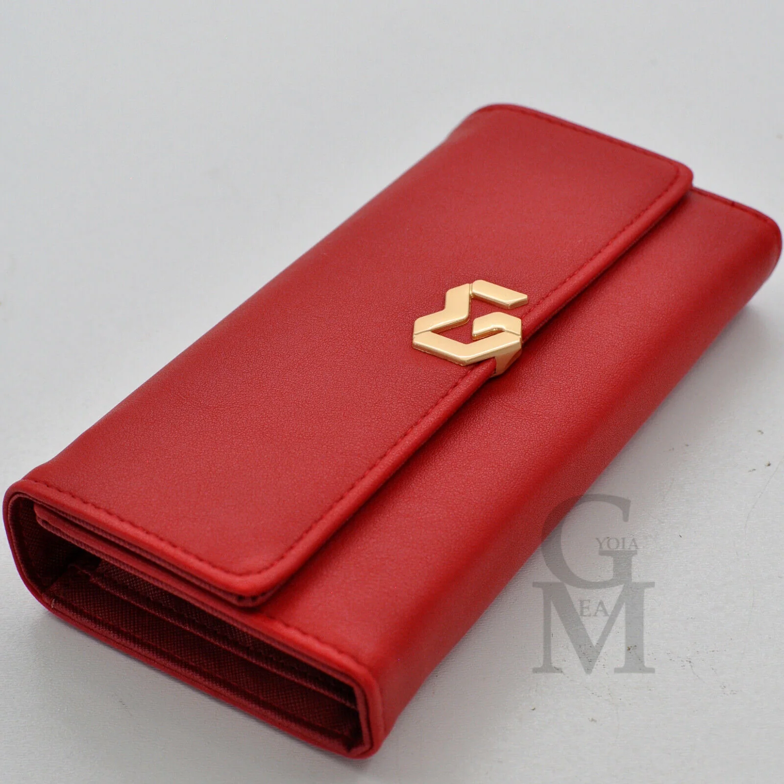 Portafoglio semplice moda GM donna pelle tasche libro portamonete carte credito - immagine 6