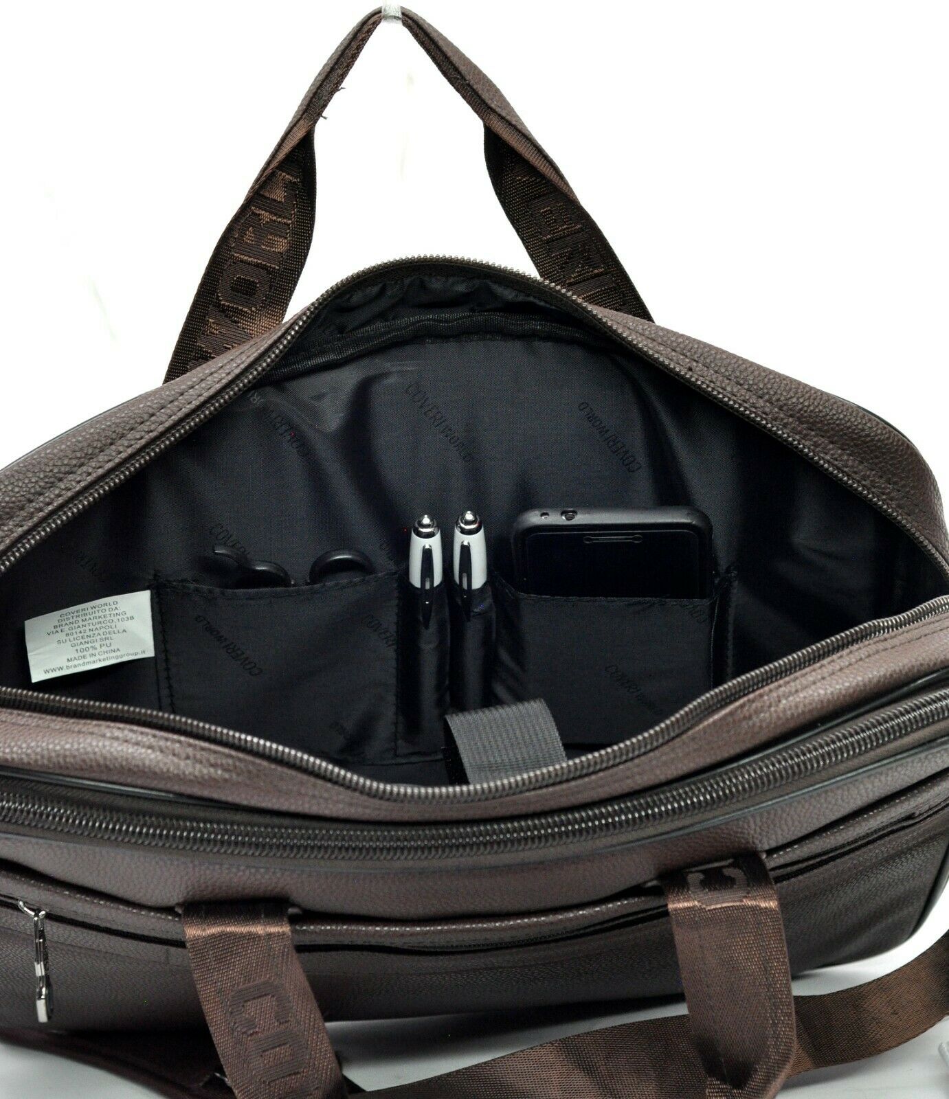 Borsa COVERI Uomo pelle vegan best product ufficio Tracolla cartella pc lavoro porta documenti ipad - immagine 3