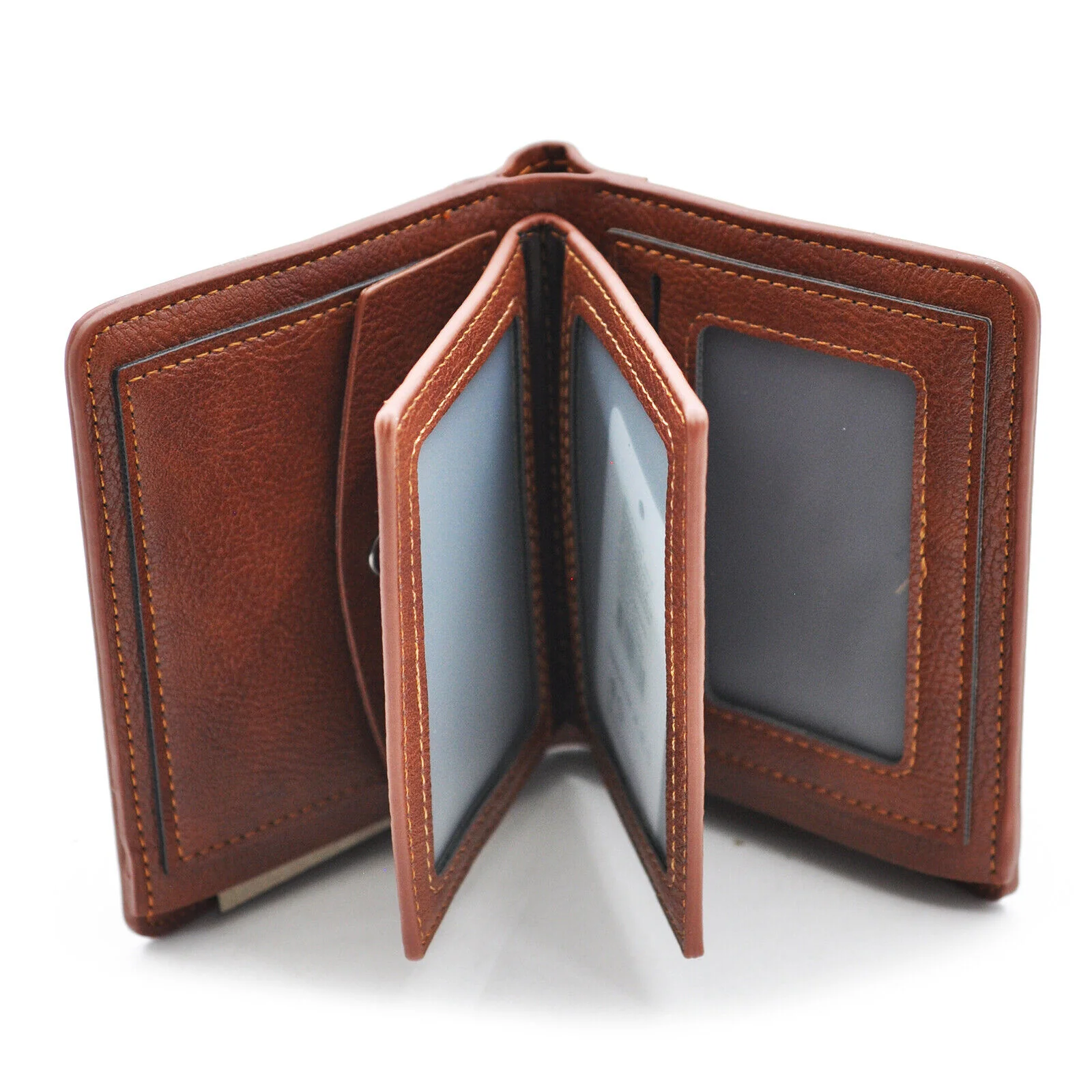 Portafoglio SUN&MOON libro banconote spicci eco pelle uomo porta carte nuovo - immagine 5