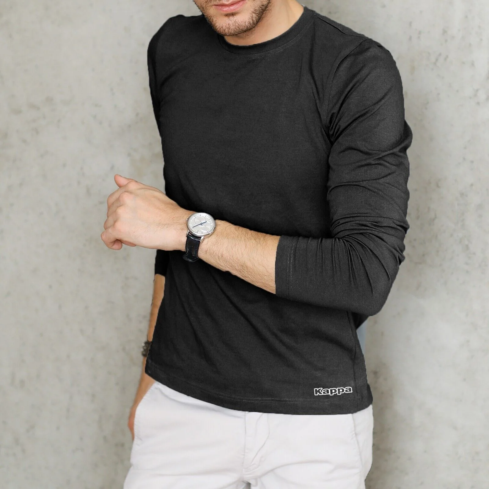 2 3 4 Pack T-shirt Uomo KAPPA Maglietta Intima Invernale Maglia Caldo Cotone - immagine 3