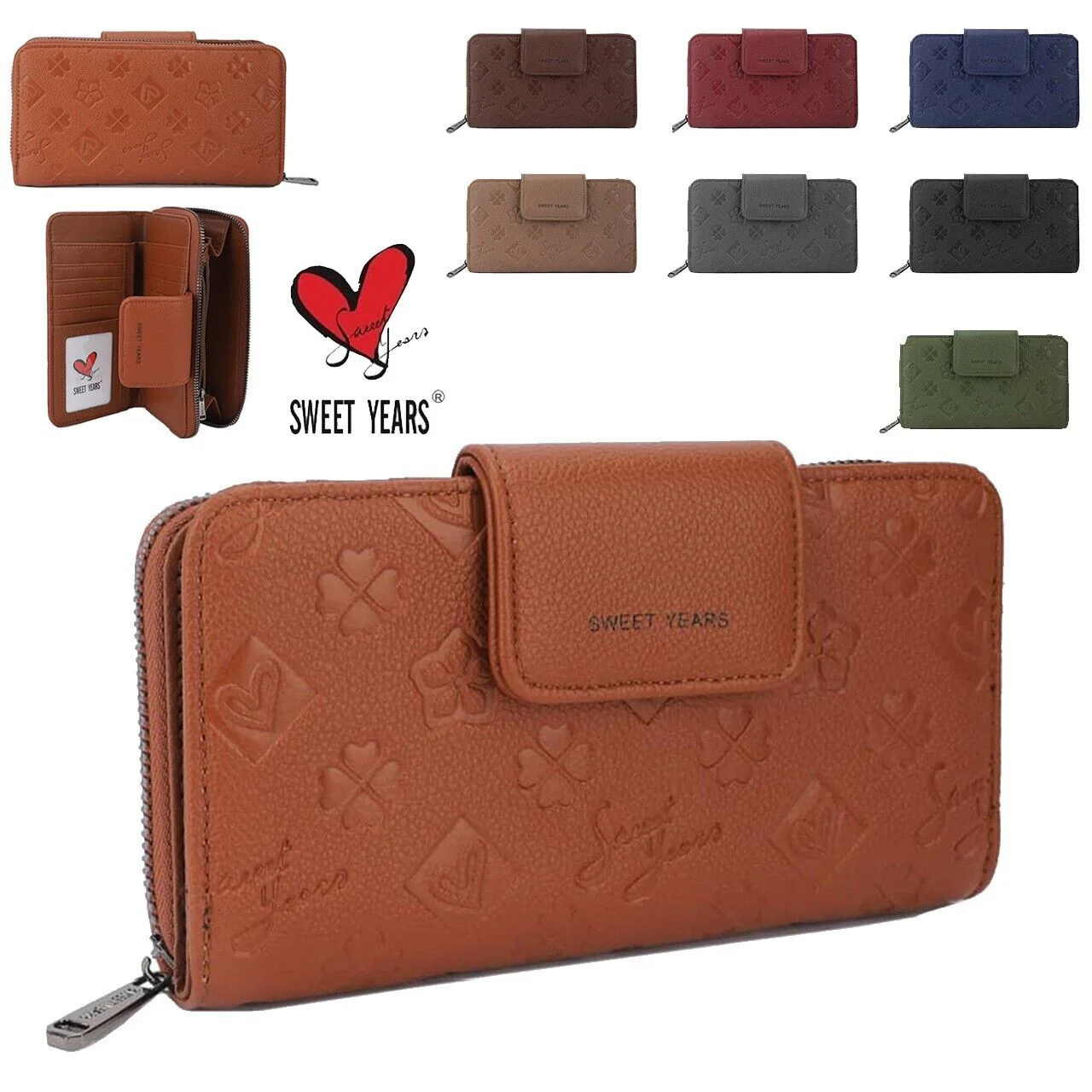 Portafoglio Donnna sweet years colorato trifold Portamonete carte credito - immagine 2