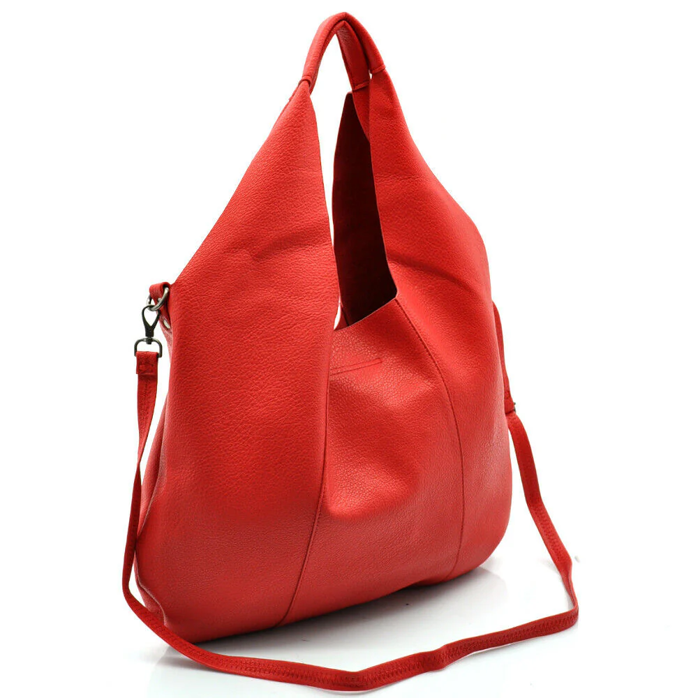Gyoiamea borsa donna tracolla spalla pelle morbida sacco vintage capiente grande - immagine 7