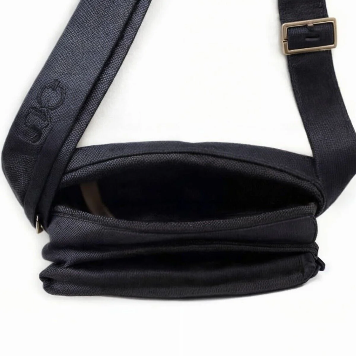 Borsello in tela COVERI world borsello uomo borsa tracolla nylon nero lavoro - immagine 5