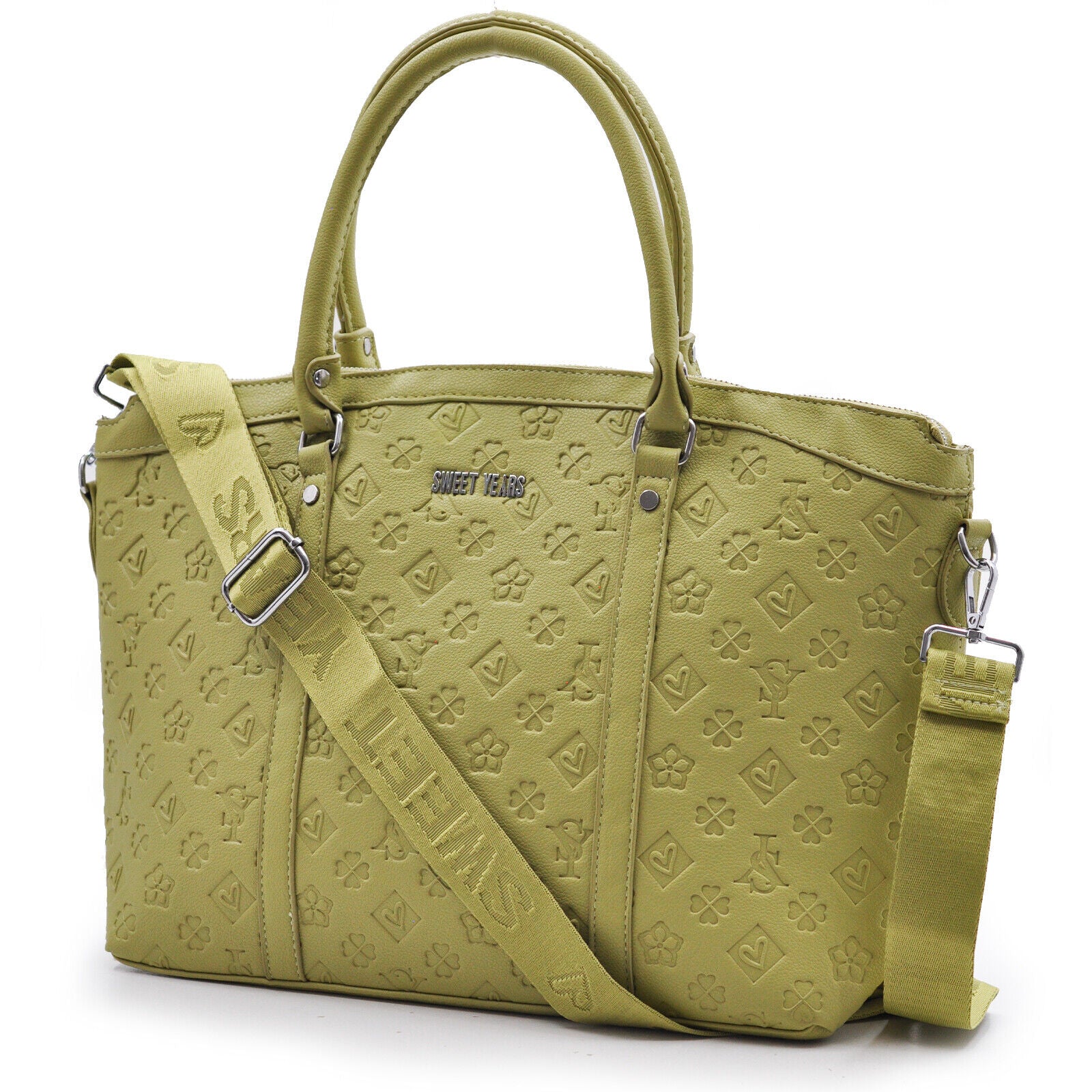 Borsa firmata SWEET YEARS donna shopping pelle trapuntata tracolla moda 2024 - immagine 8