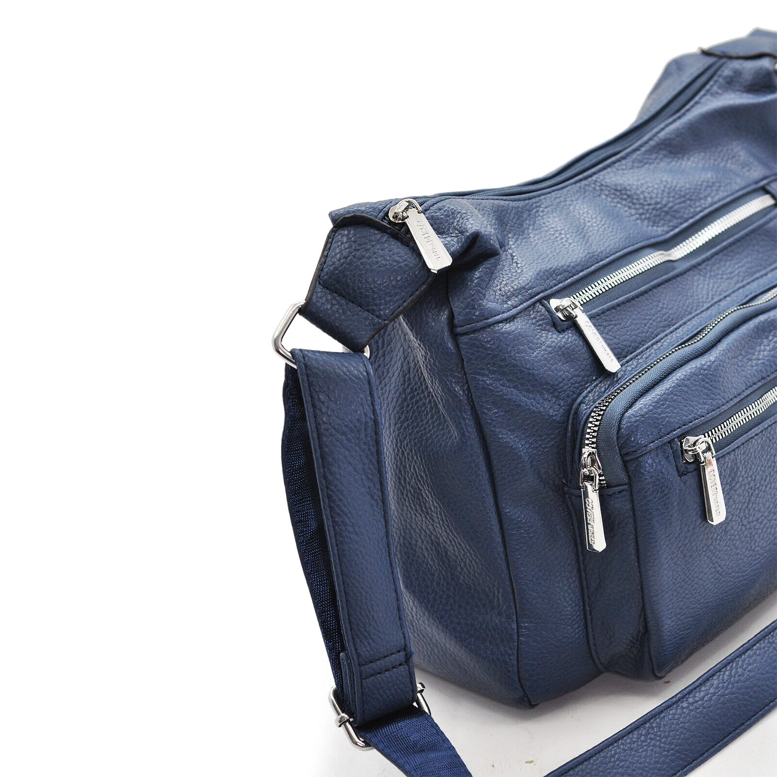 Borsa firmata Coveri 5 multi tasche capiente donna zip tracolla fantasia piccola - immagine 7