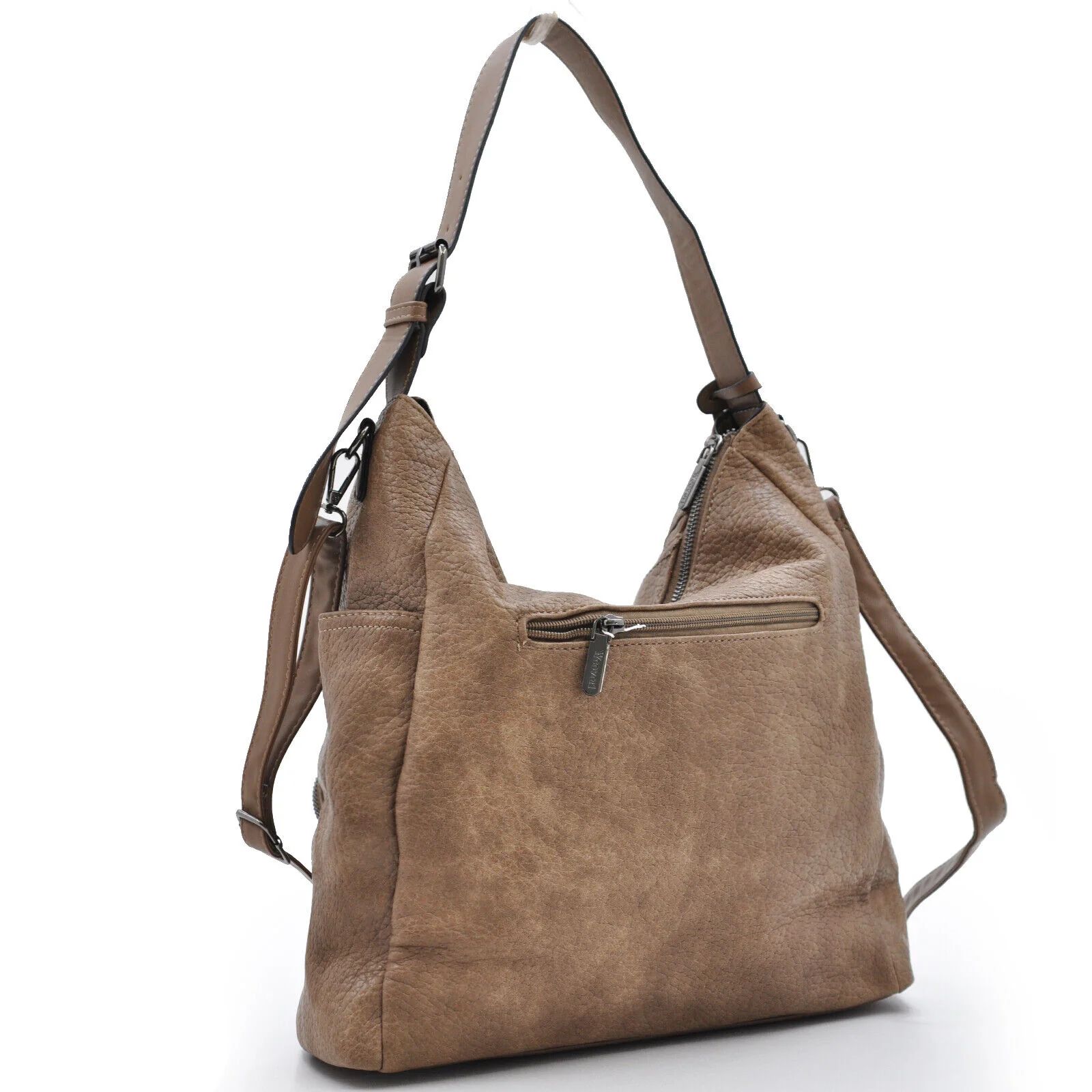 Borsa YY Coveri donna lucida mono manico hobo elegante sacco shopping zip grande - immagine 6