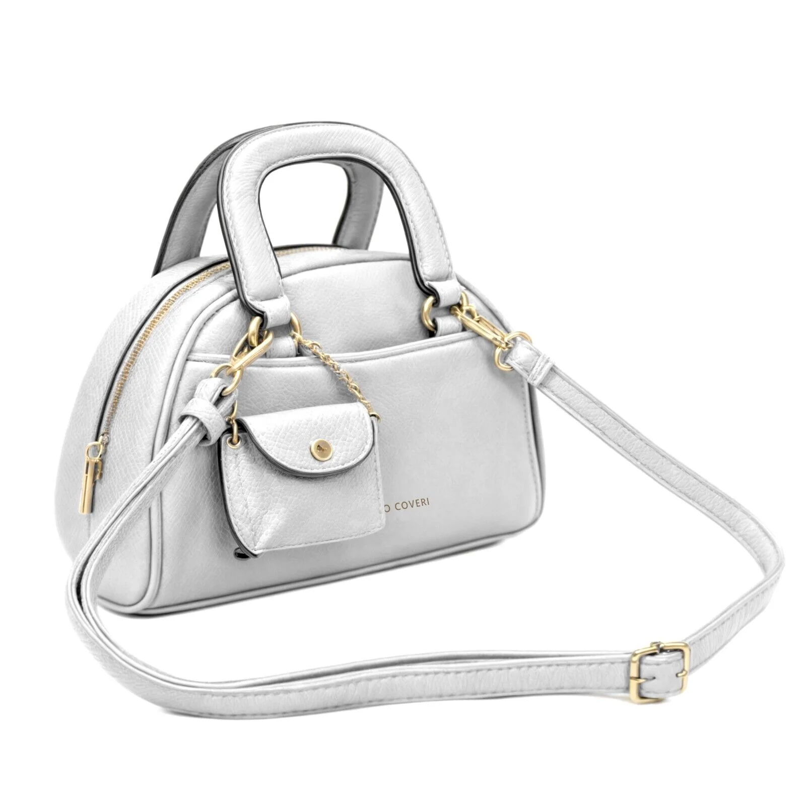 Borsa firmata ENRICO COVERI borsetta piccola + pochette elegante nuova tracolla - immagine 7