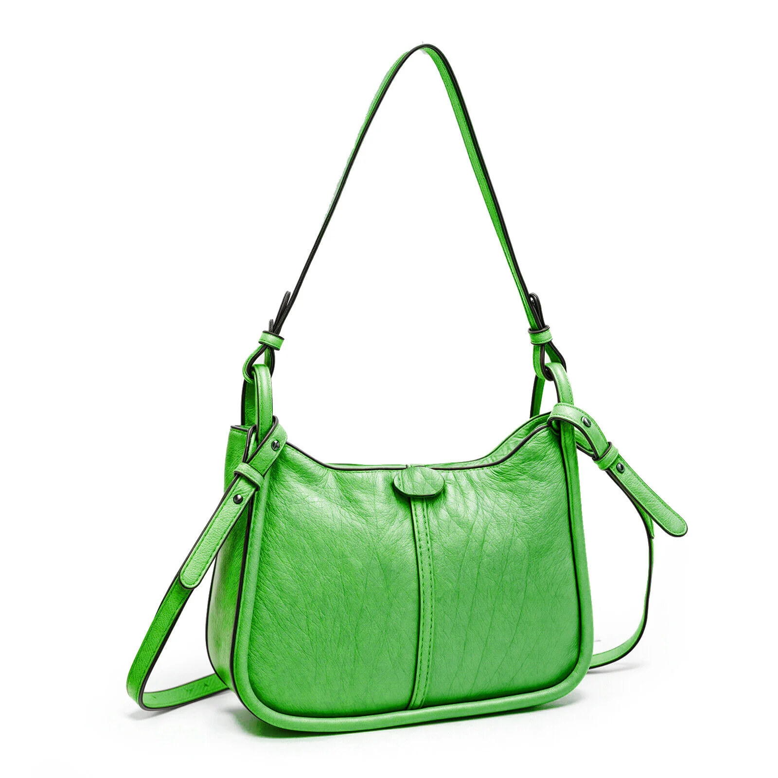 Borsa sacco hobo Charro eco pelle firmata originale morbida rigida buona grande - immagine 7