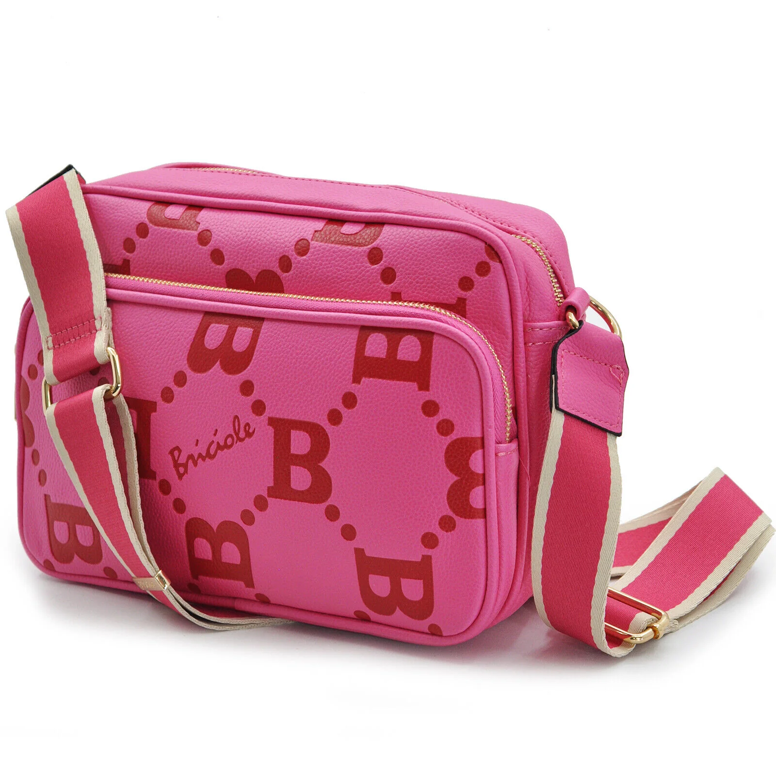 Borsa nuova originale Briciole tasche capiente donna tracolla fantasia logo moda - immagine 8