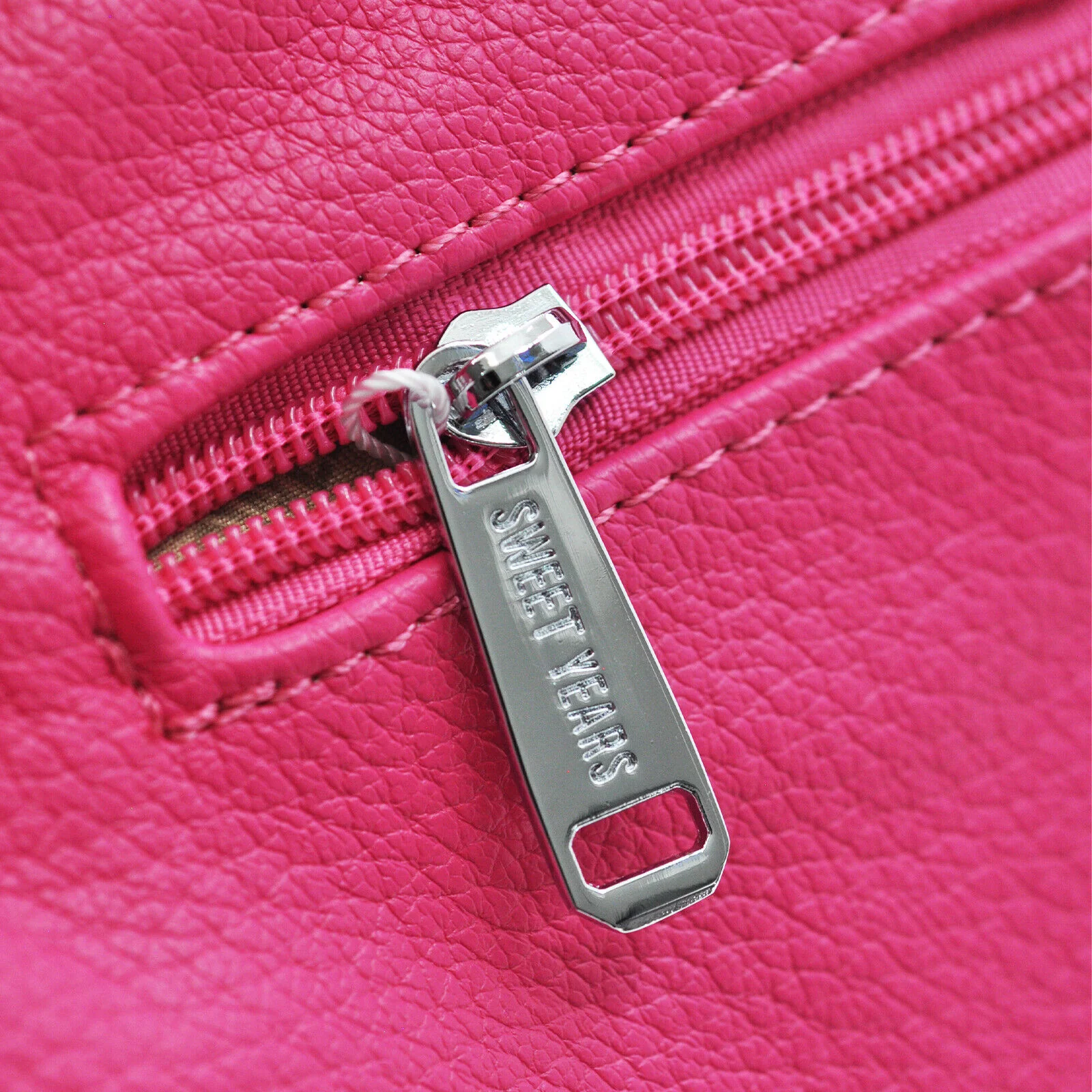 Borsa SWEET YEARS donna pelle morbida capiente sacco grande spalla cerniera moda - immagine 5