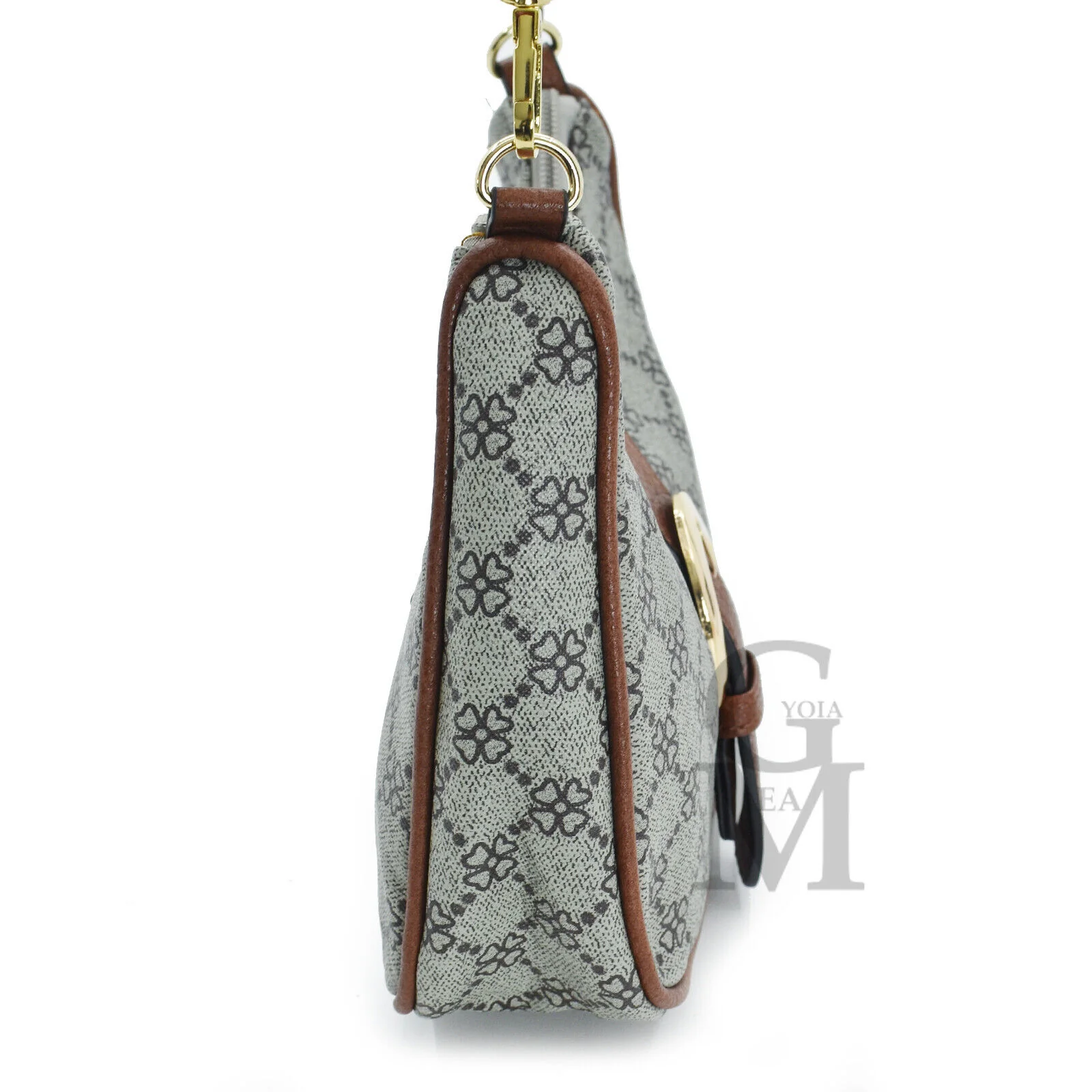 Borsa borsetta piccola donna floreale pelle fantasia fiori vintage cinghia small - immagine 4