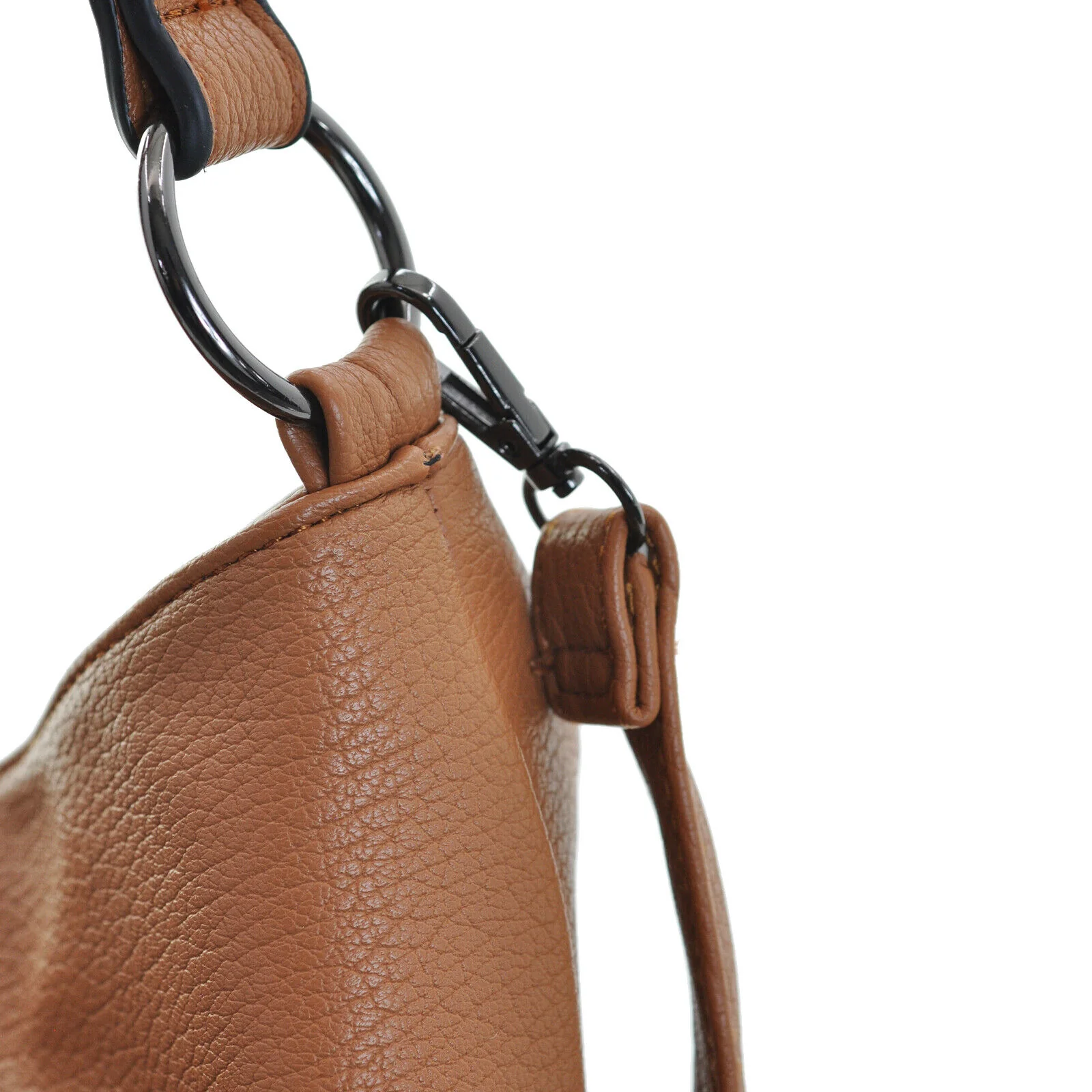 CHARRO borsa firmata originale donna sacco hobo pelle grande cerniera zip tasche - immagine 7