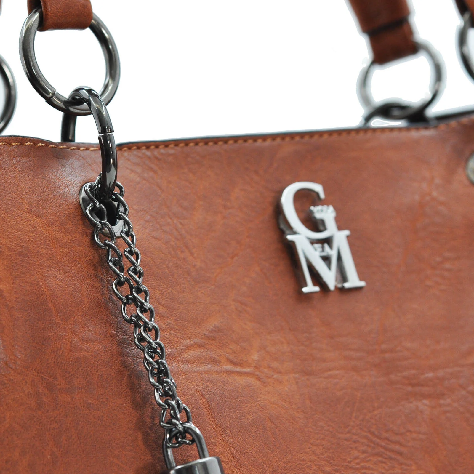 Gyoiamea borsa donna spalla borchie manici catena tracolla capiente borchiata - immagine 5