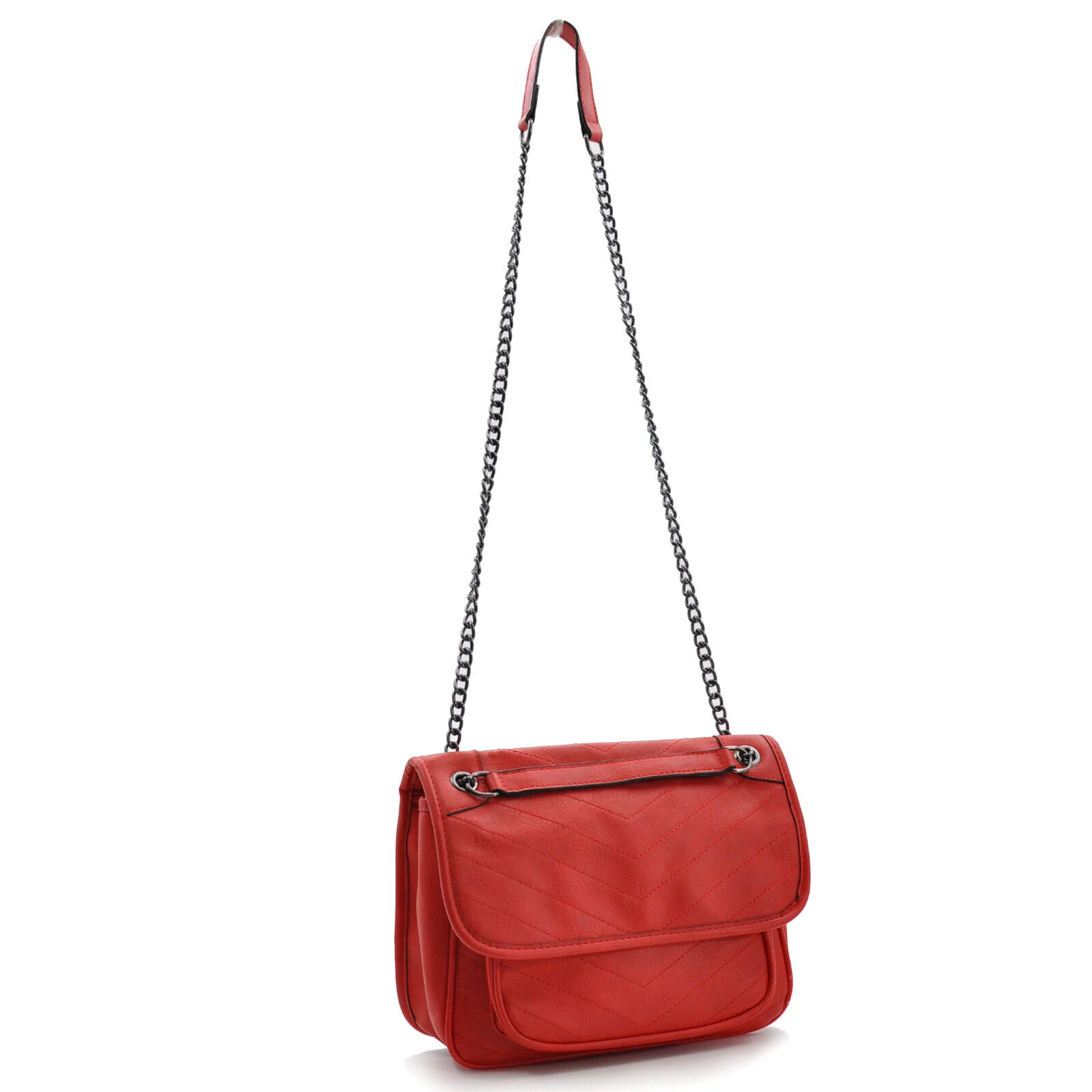 Borsa MELA borsetta pelle donna tracolla a catena trapuntata grande capiente new - immagine 5