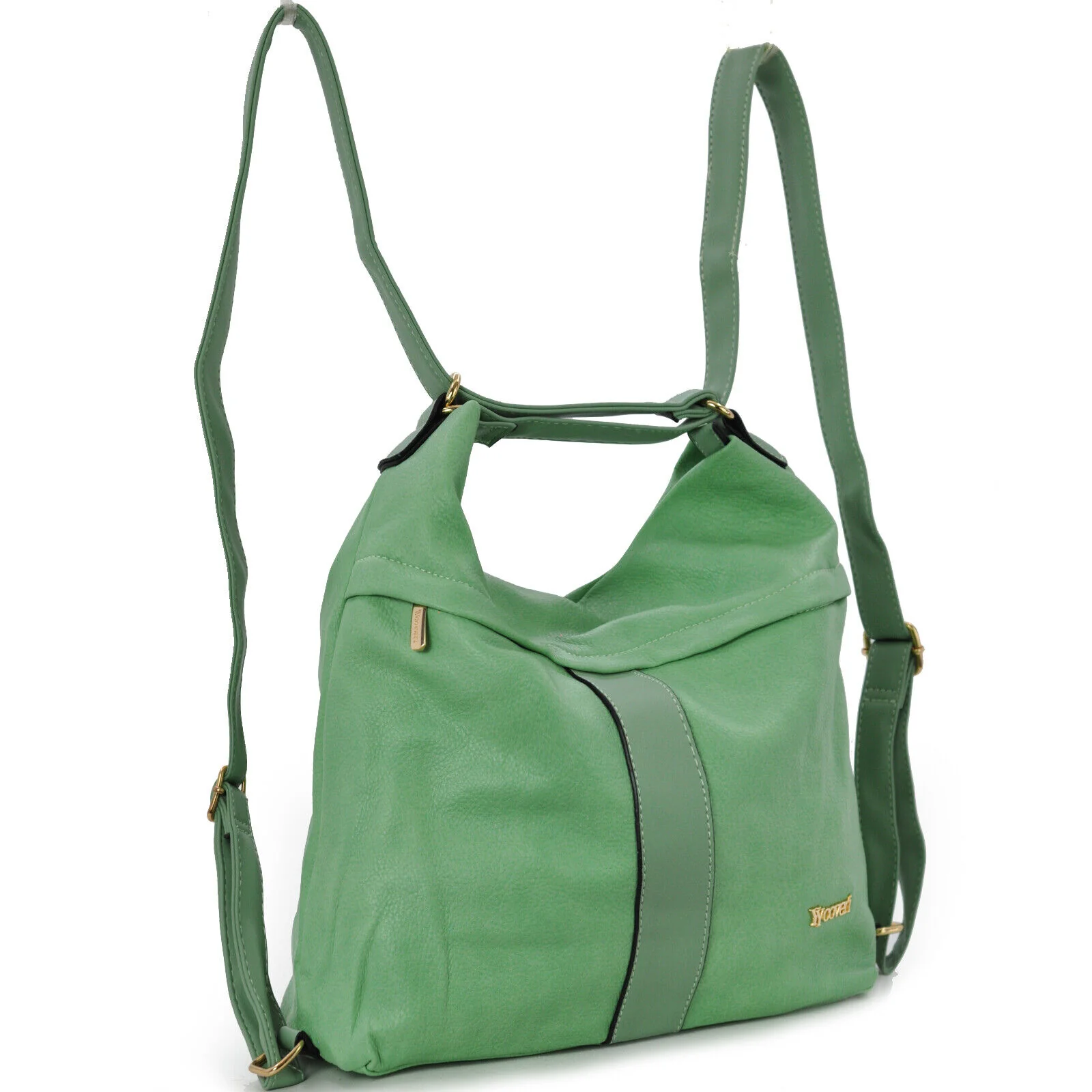 Borsa morbida donna YYcoveri TRASFORMABILE da borsa a zaino 2in1 sacco secchio - immagine 4
