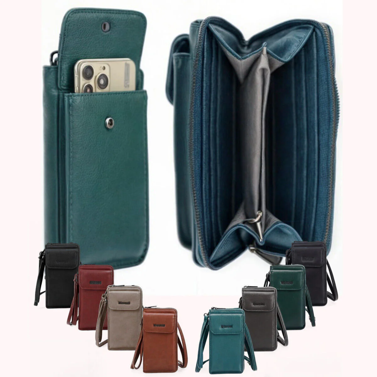 Borsello tracolla borsellino piccolo uomo donna porta cellulare smartphone nuovo - immagine 2
