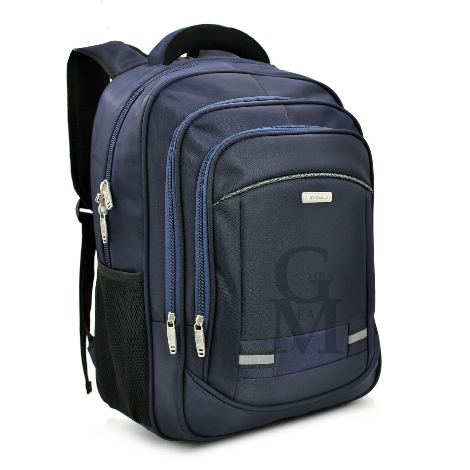 Zaino nylon uomo impermeabile grande lavoro porta pc viaggio multitasche comodo - immagine 6