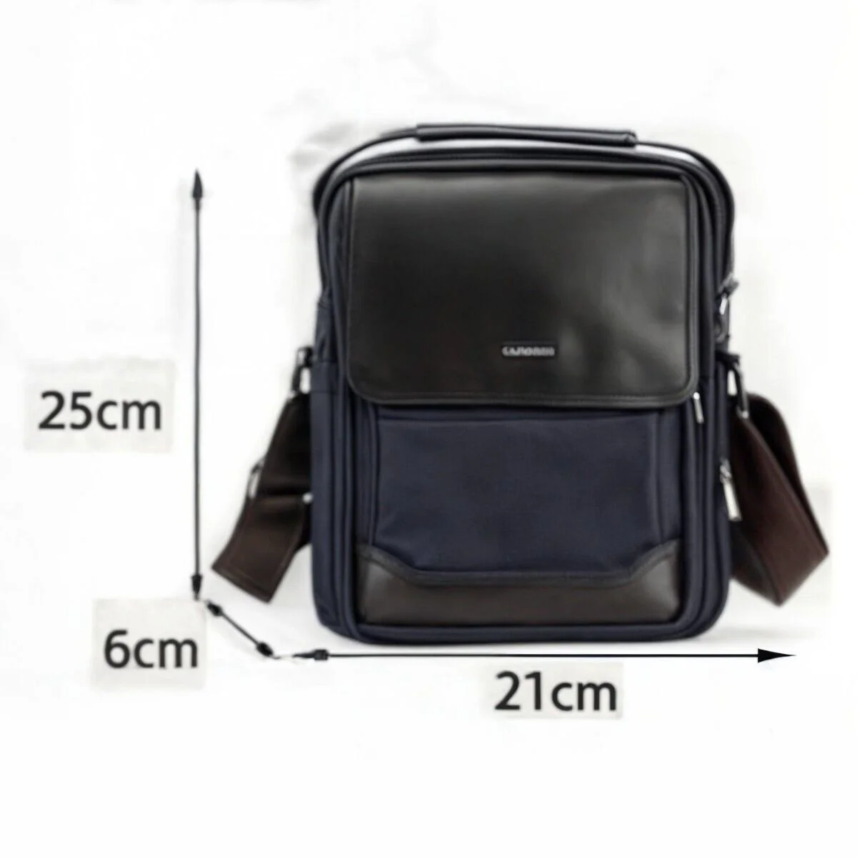 Borsello in tela COVERI world borsello uomo borsa tracolla nylon nero lavoro - immagine 7