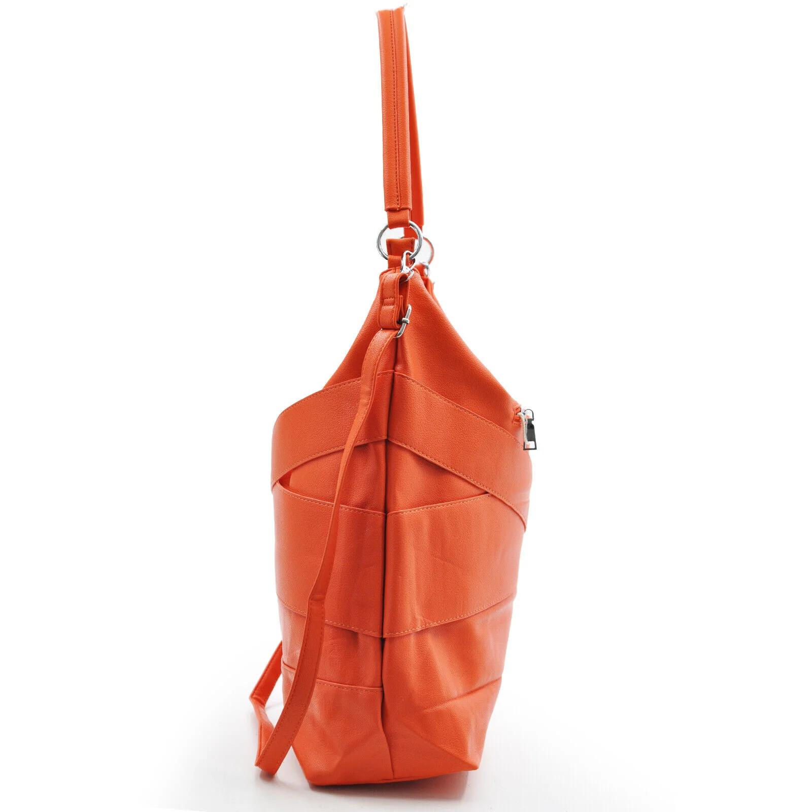 Borsa GM donna pelle mono manico intrecciata hobo capiente sacco grande spalla - immagine 6
