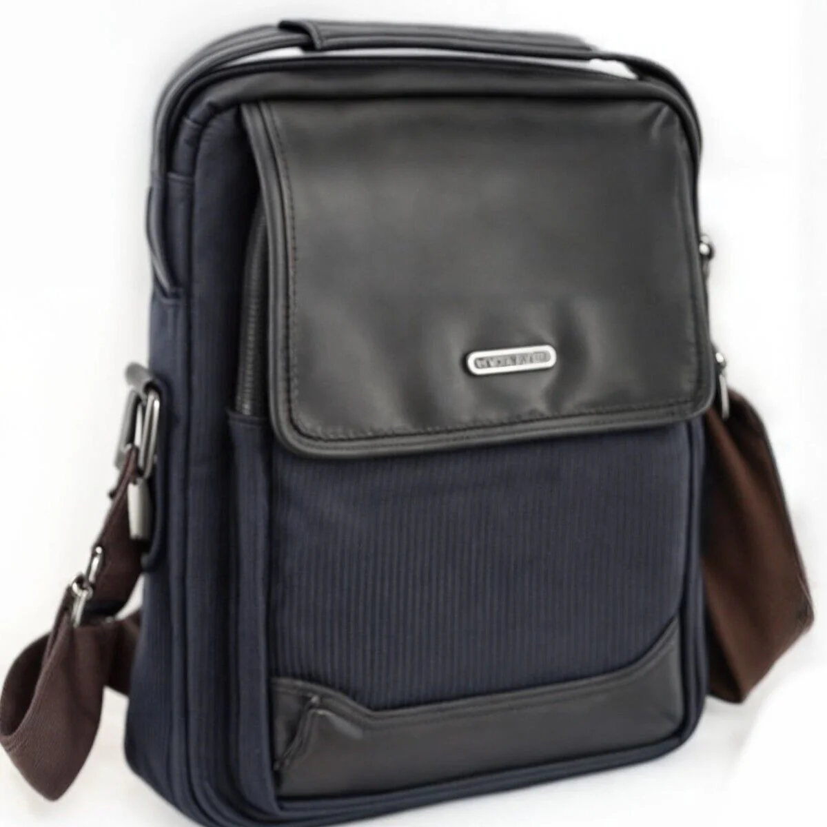 Borsello in tela COVERI world borsello uomo borsa tracolla nylon nero lavoro - immagine 9